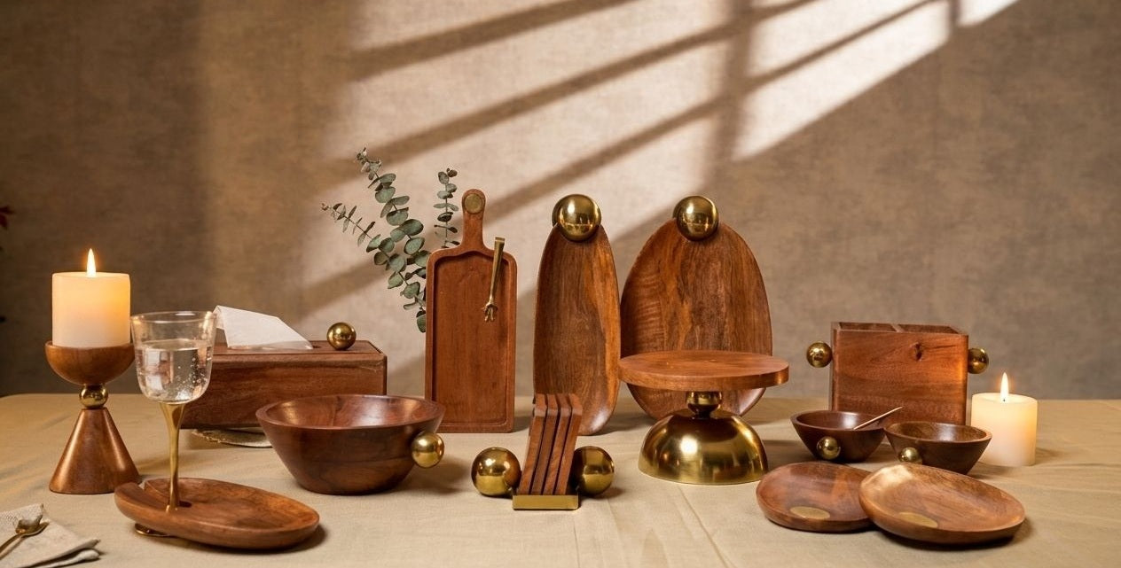 Ora Collection – Where Wood Meets Gold | Elevate Your Home Decor