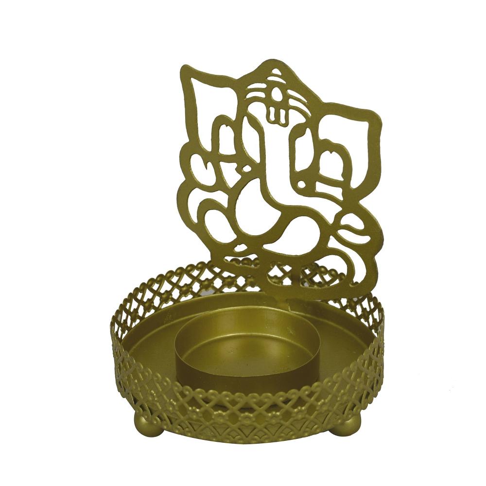 Roshni Ganesh Tealight Holder 4 inches tall