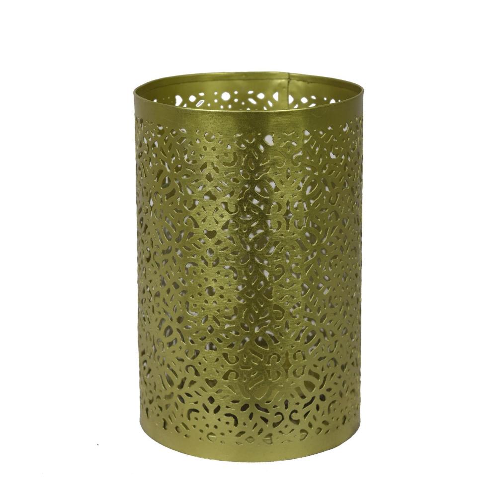 Manor House Roshni Jaali Pillar Candle Holder 6 inches