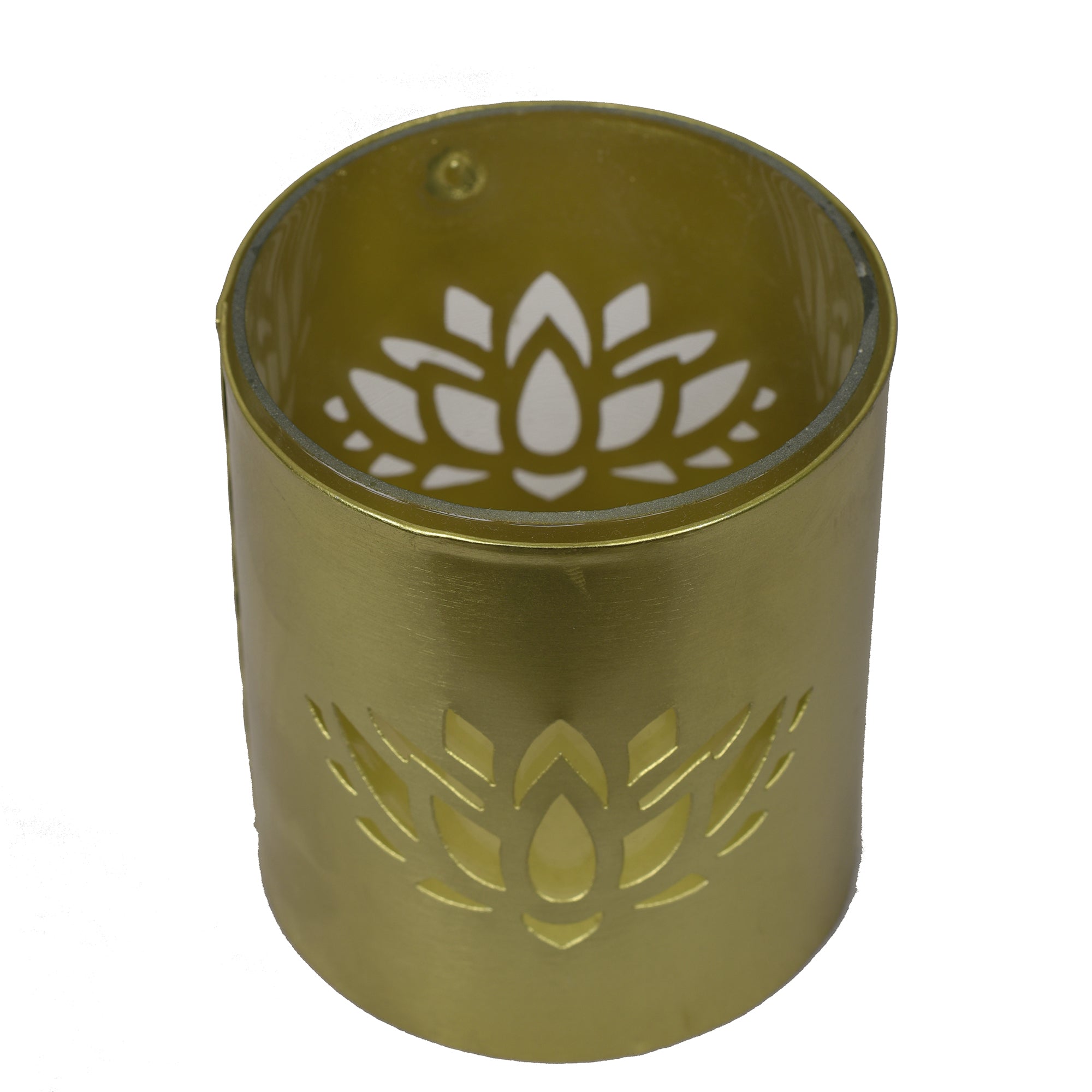 Roshni Lotus Pillar Candle Holder 4 inches