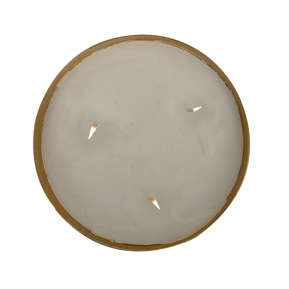 Manor House Roshni Scented Flovored Wax Filled Metal Bowl Urli 7 inches
