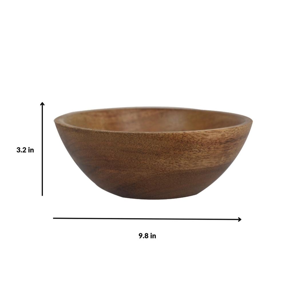 Manor House Aachman Snack Wooden Bowl 10 inches