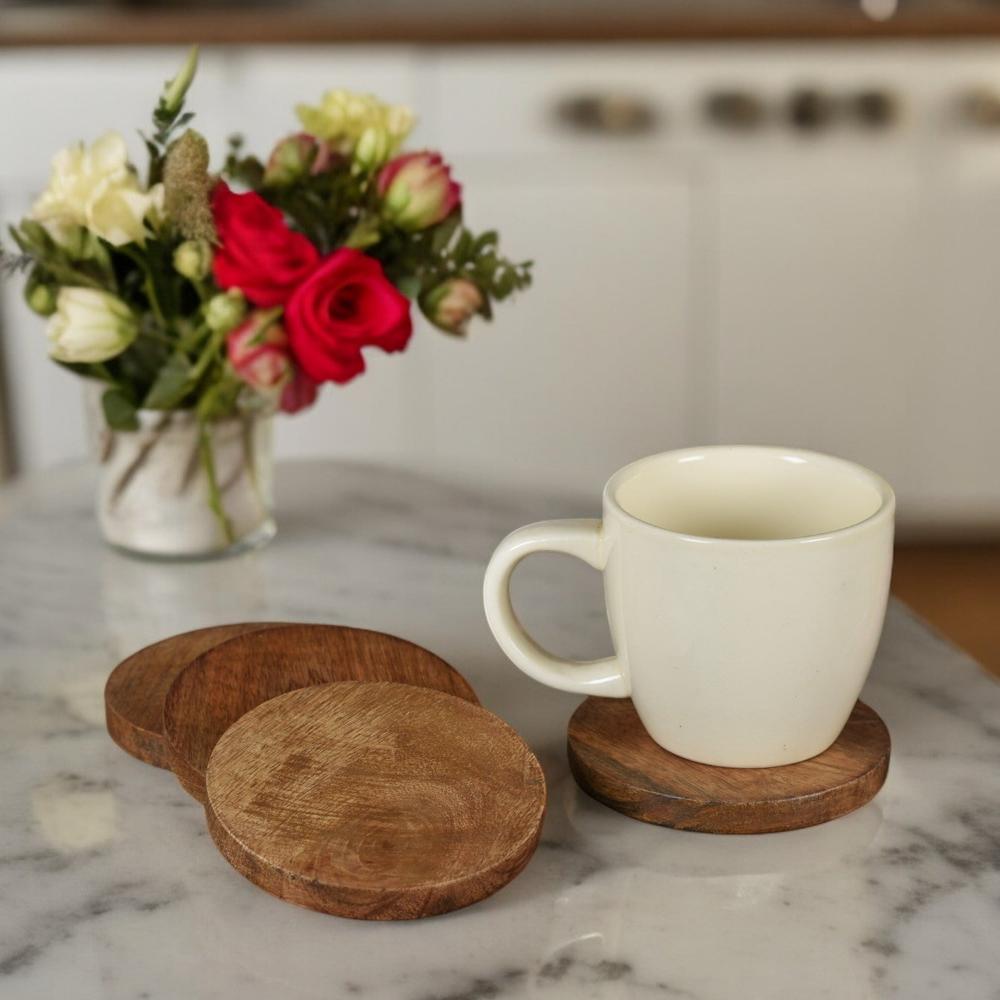 Manor House Aachman Wood Coasters set of 4