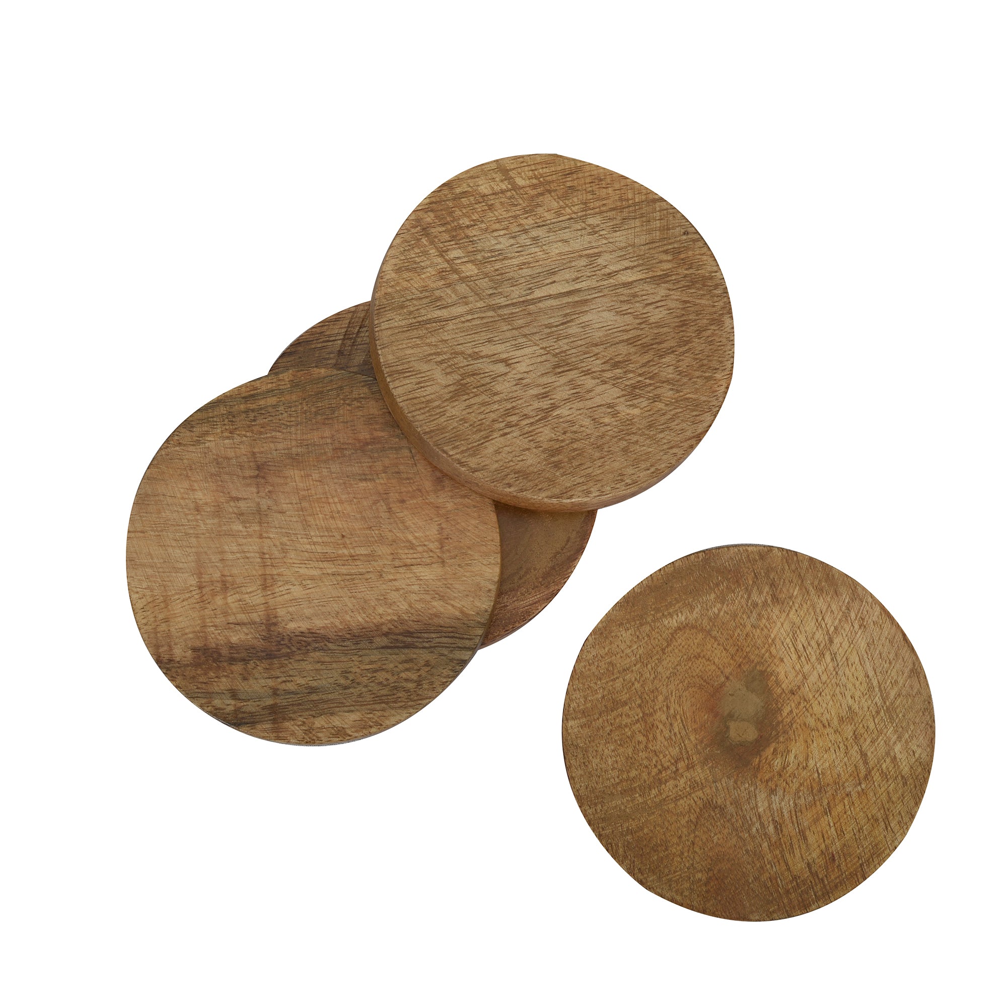 Aachman Wood Coasters set of 4