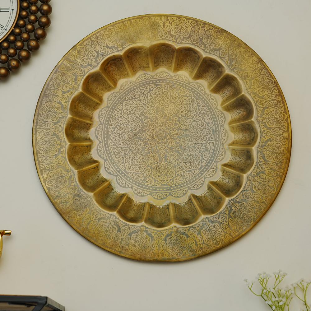 Manor House Medha Wall Plate Etched 24 inches