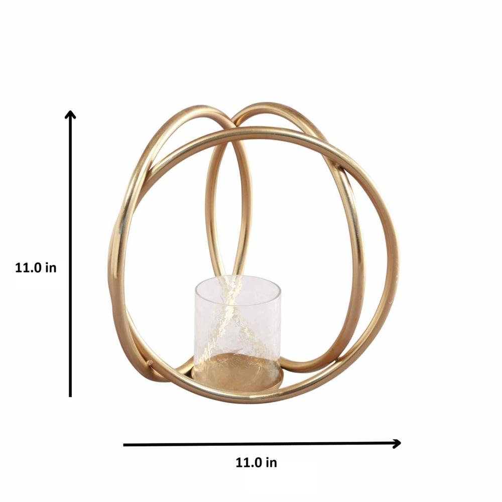 Manor House Waves Sphere Candle Holder 11 inch
