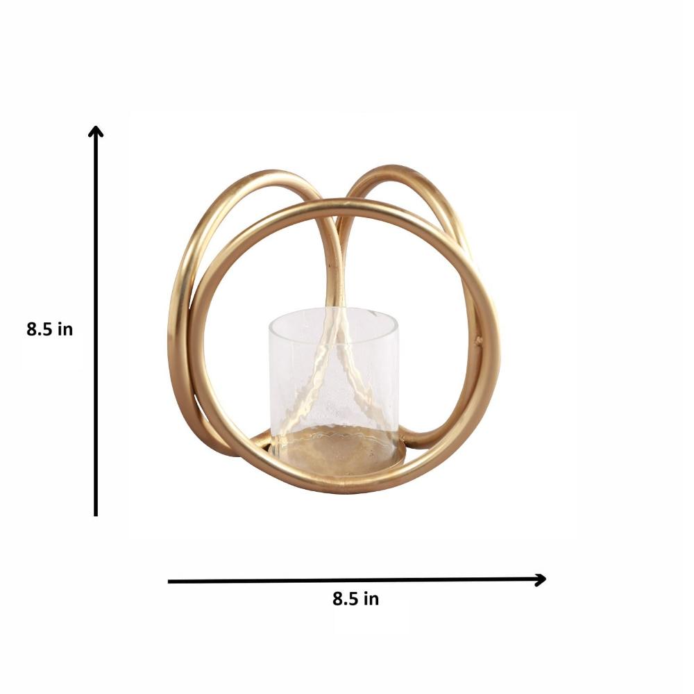 Manor House Waves Sphere Candle Holder 8.5 inch