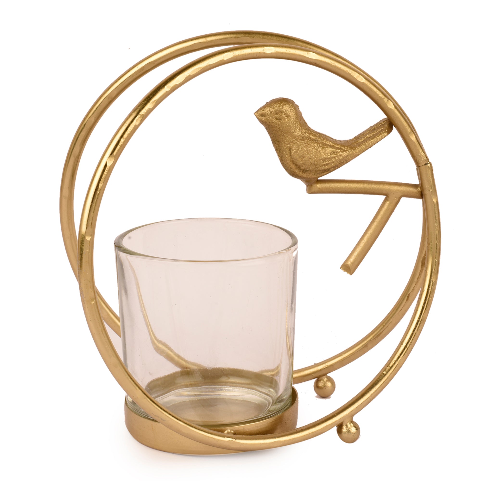 Bird with a Ring Candle Holder