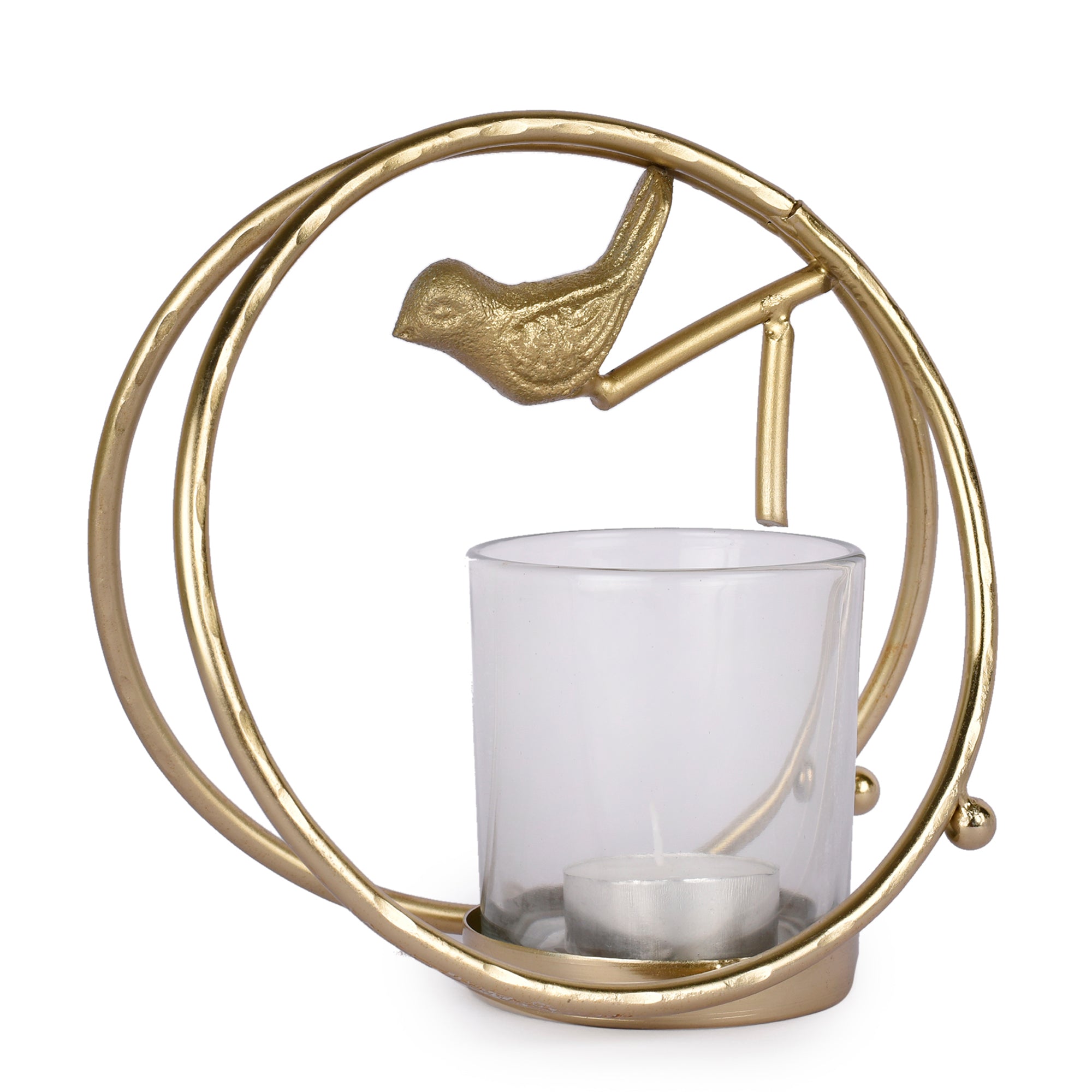 Bird with a Ring Candle Holder