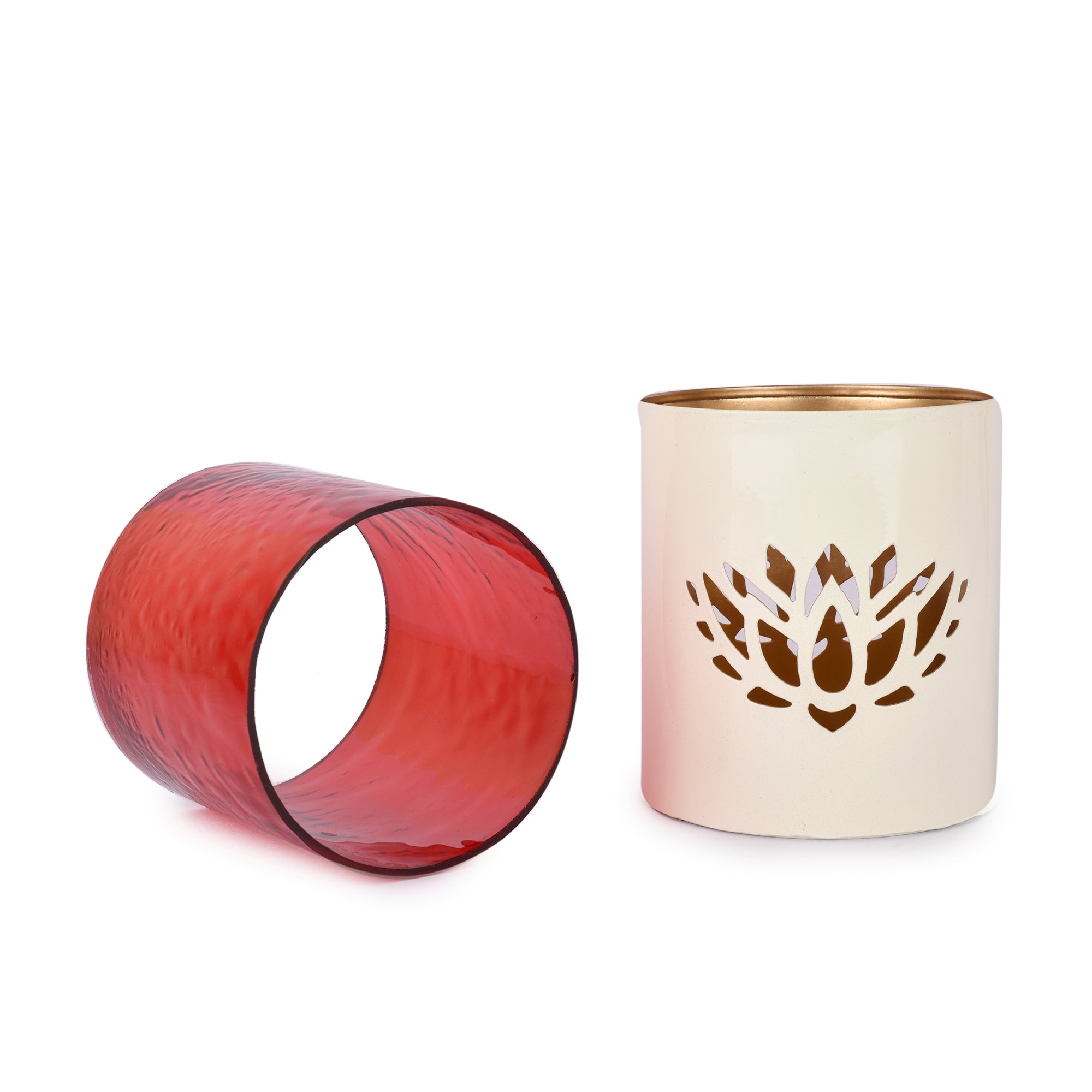 Lotus White Votives (set of 2)