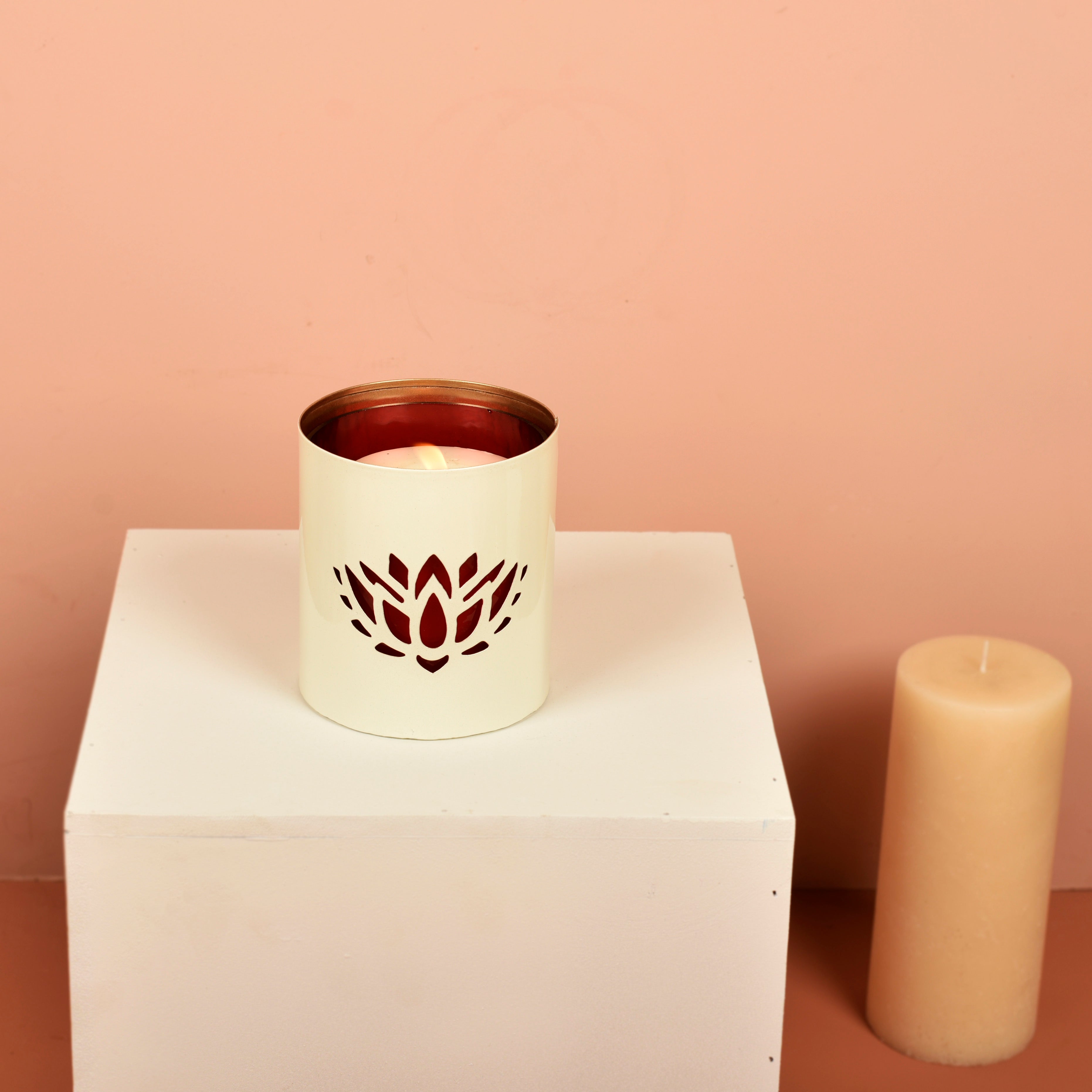 Lotus White Votives (set of 2)