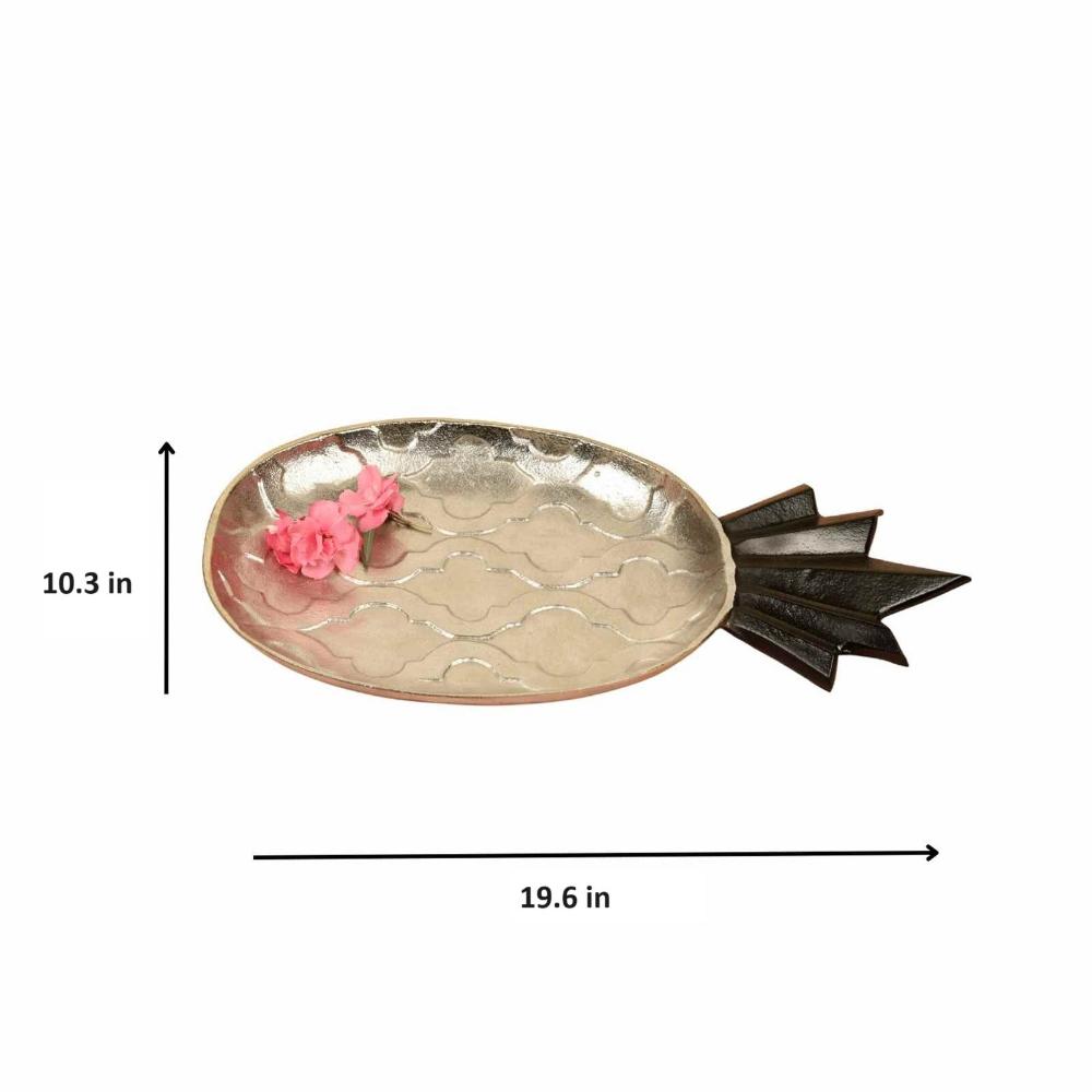 Manor House Pineapple Shape Platter Nickel Finish