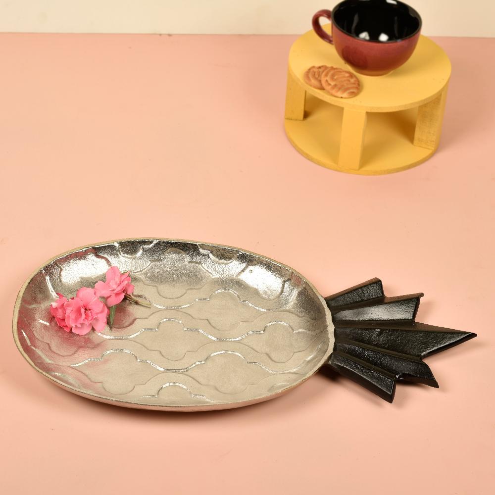 Manor House Pineapple Shape Platter Nickel Finish