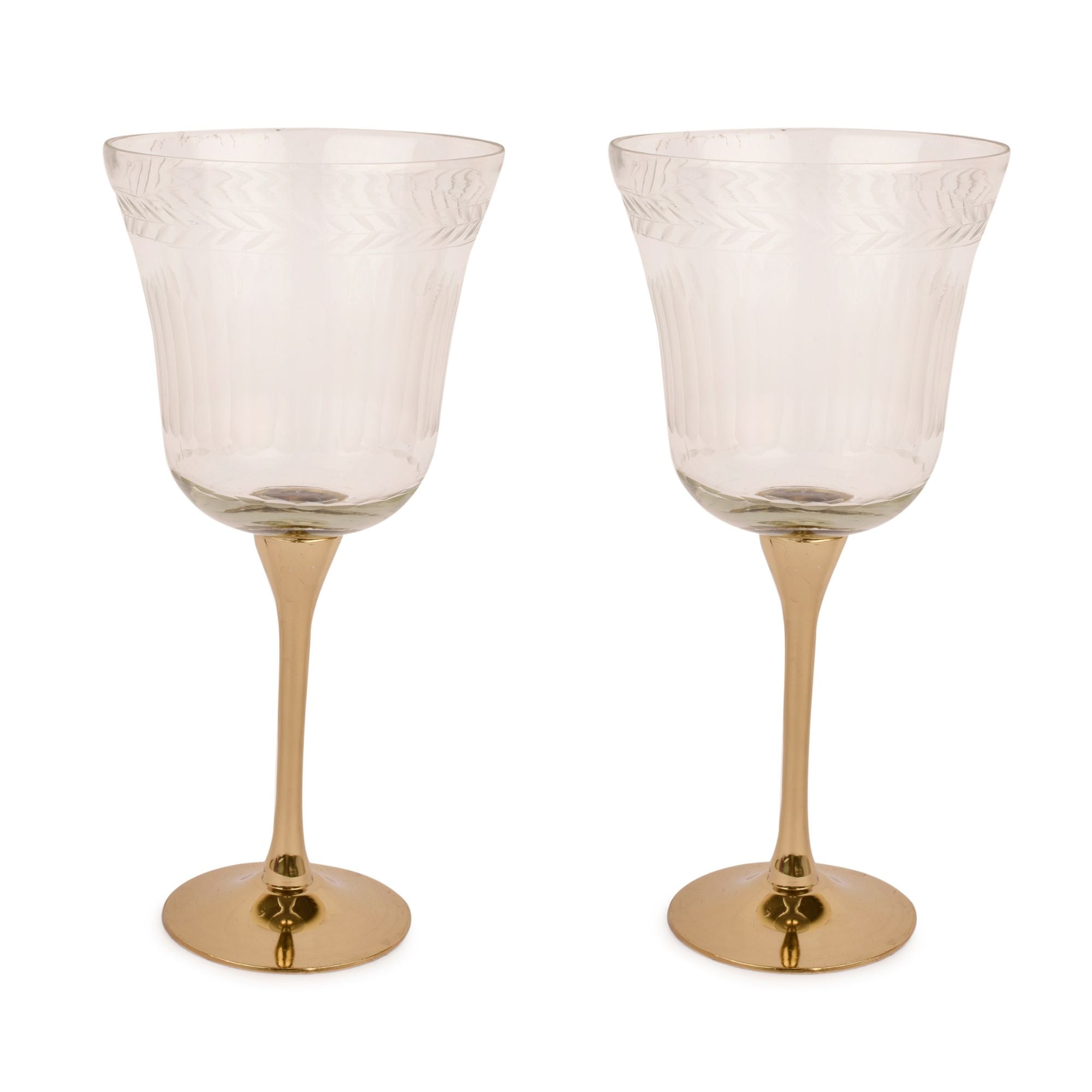 2 Sarod Goblets  (Gold Finish)