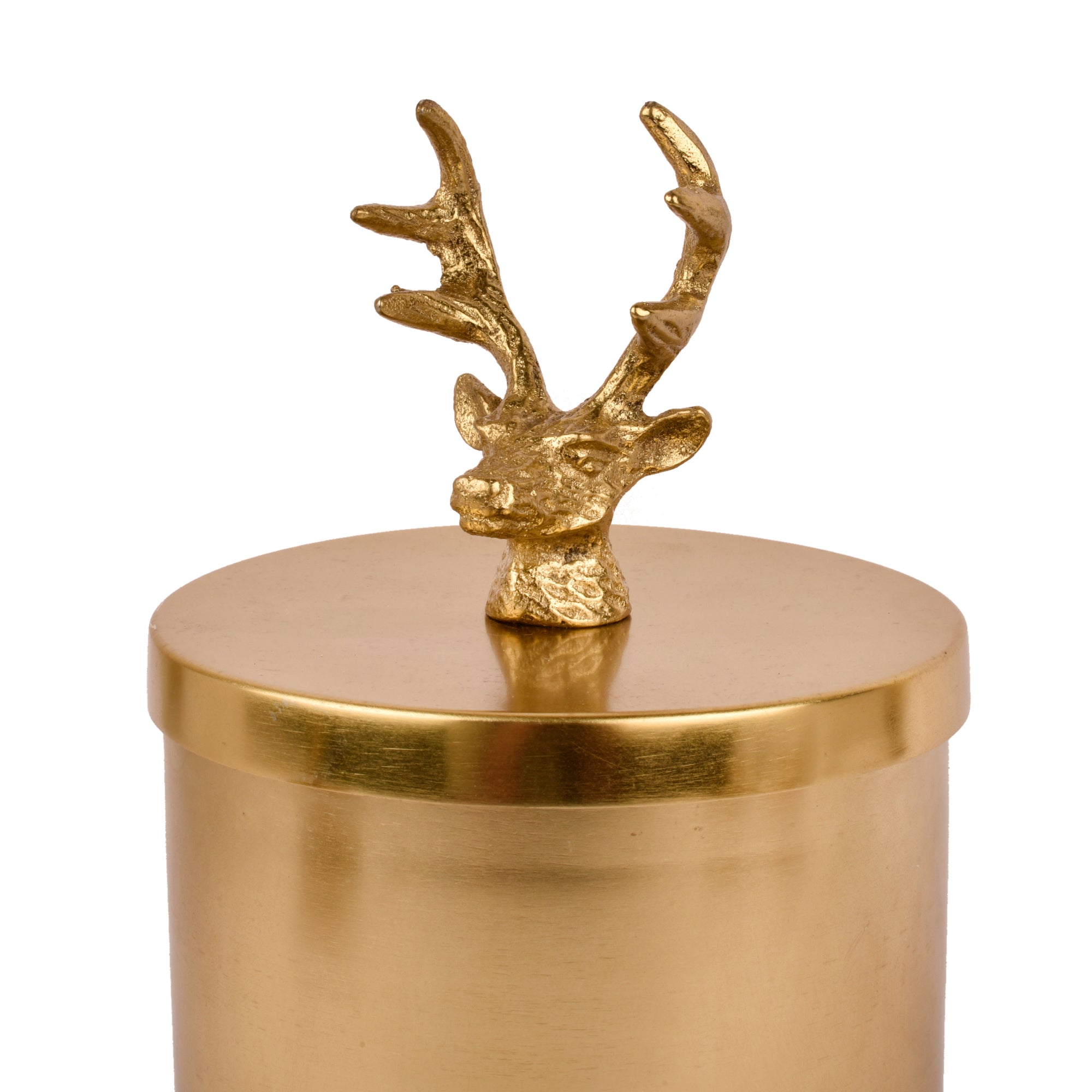 Reindeer Jar Gold Finish