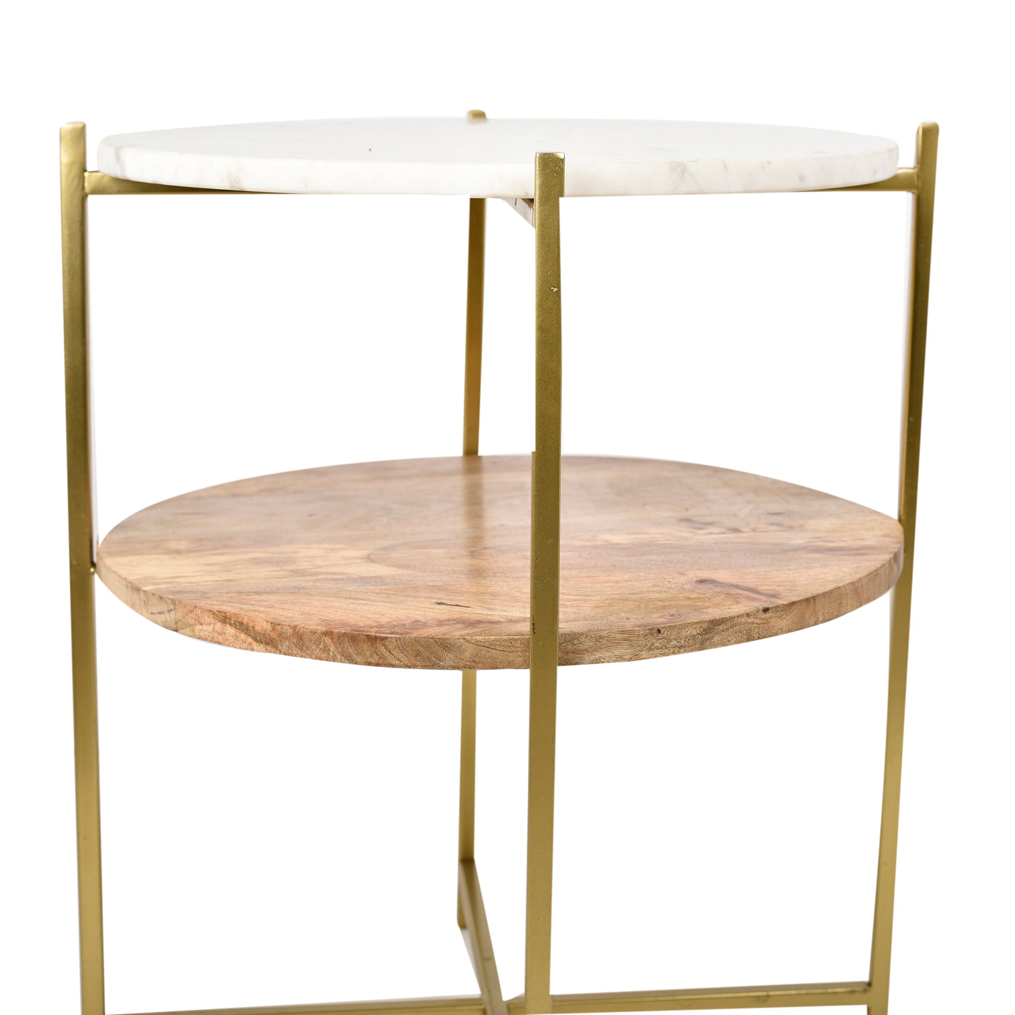 Mystique Double Decker Accent Table 20 inches Tall