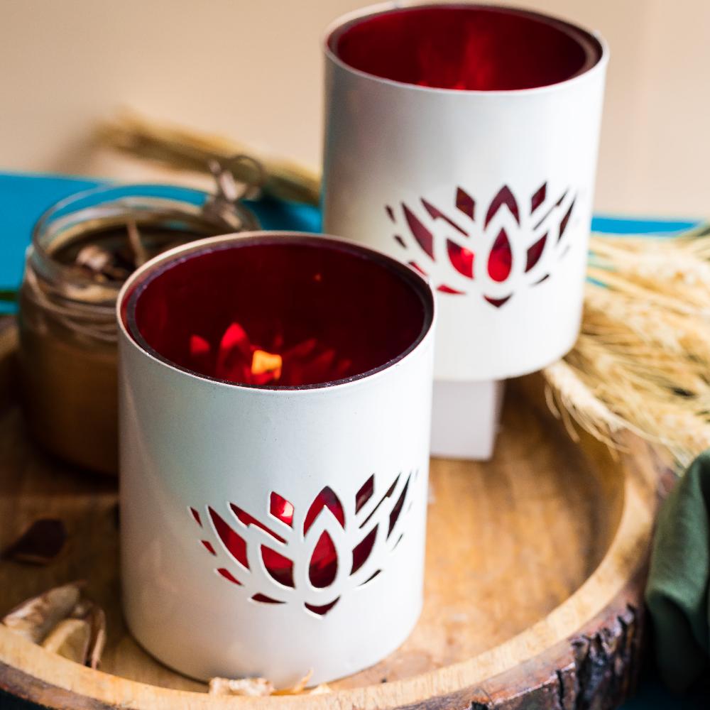 Manor House Lotus White Votives (set of 2)