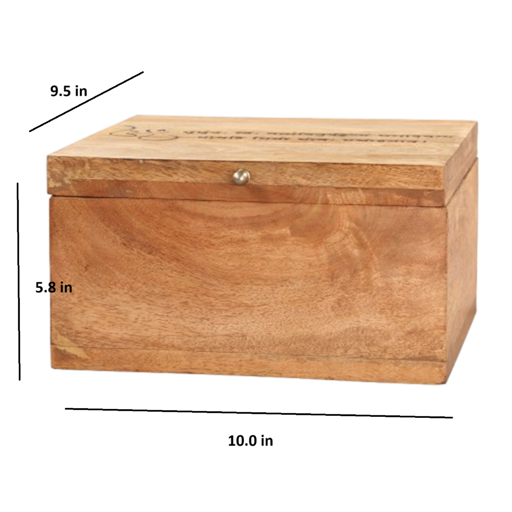 Manor House Gayatri Mantra Wooden Box
