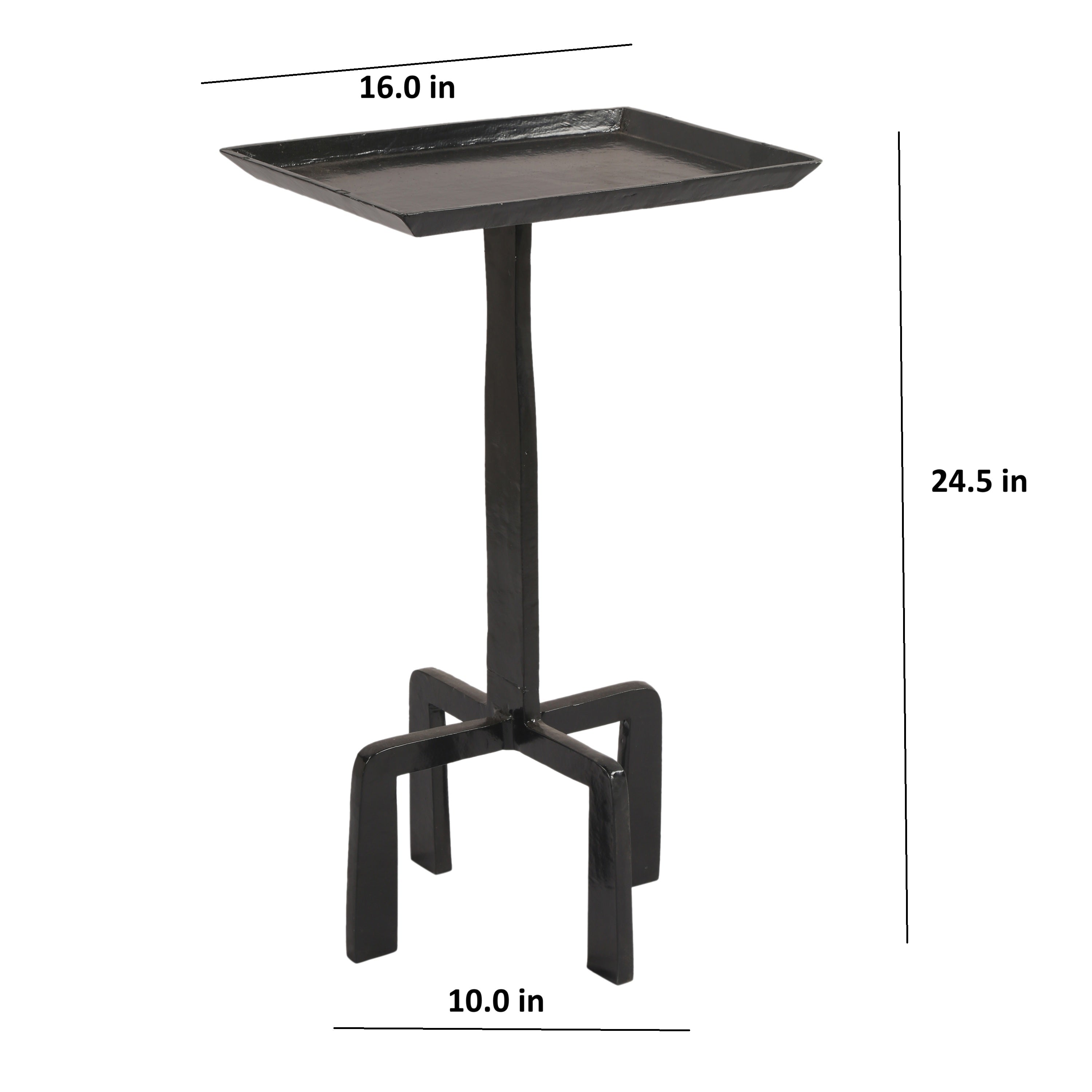 Crispy Black Accent Table