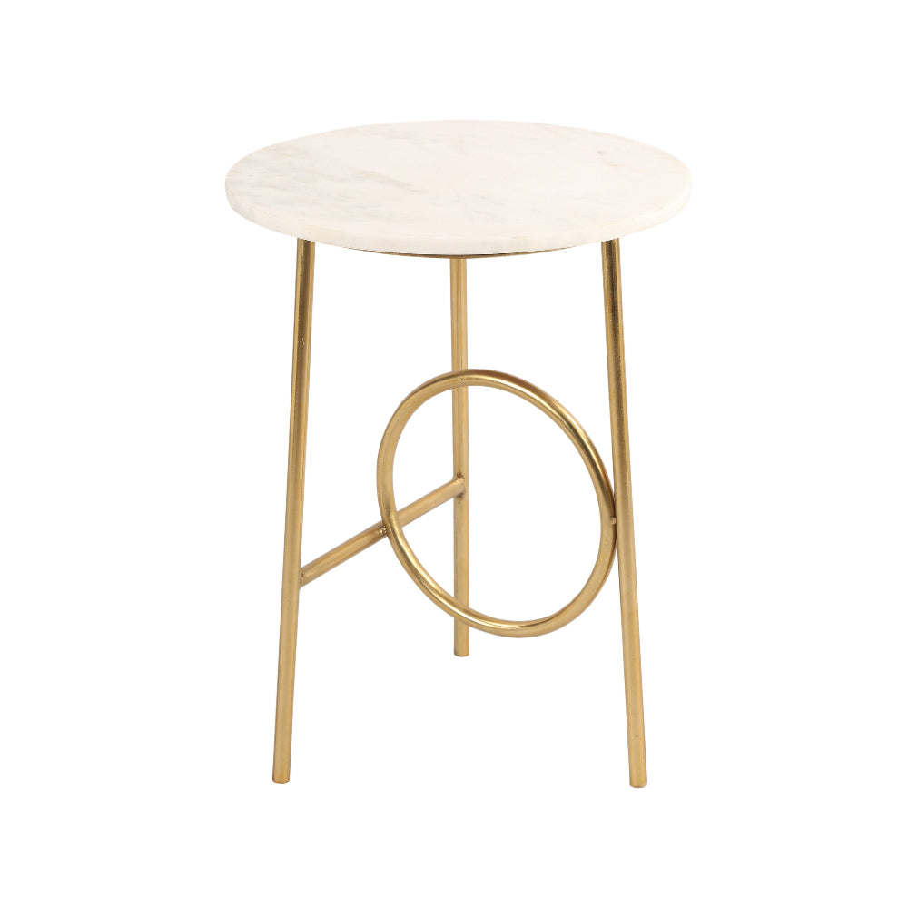 Waves Marble Top End Table