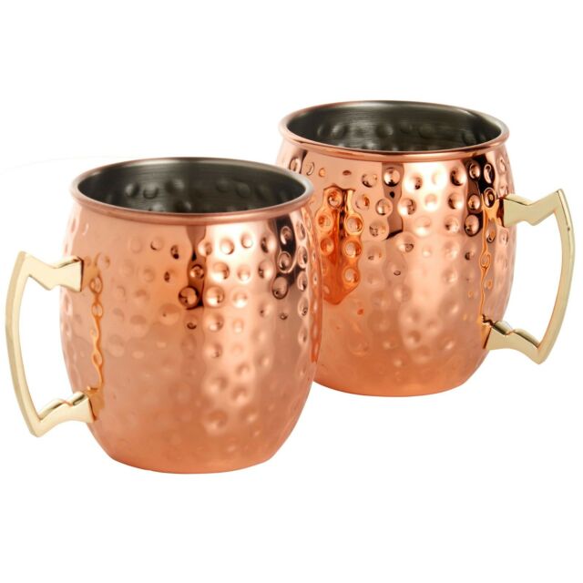 Copper Mugs Set of 2