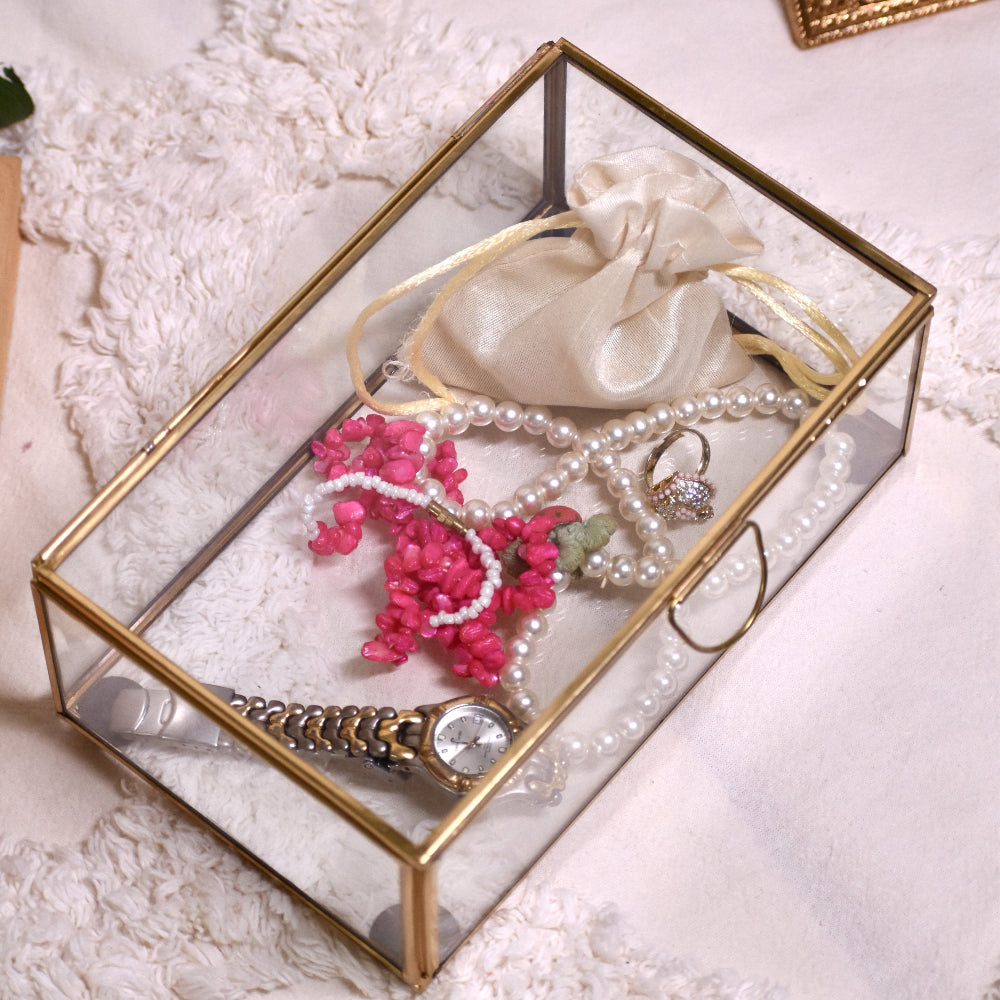 Brass Glass Mirror Box