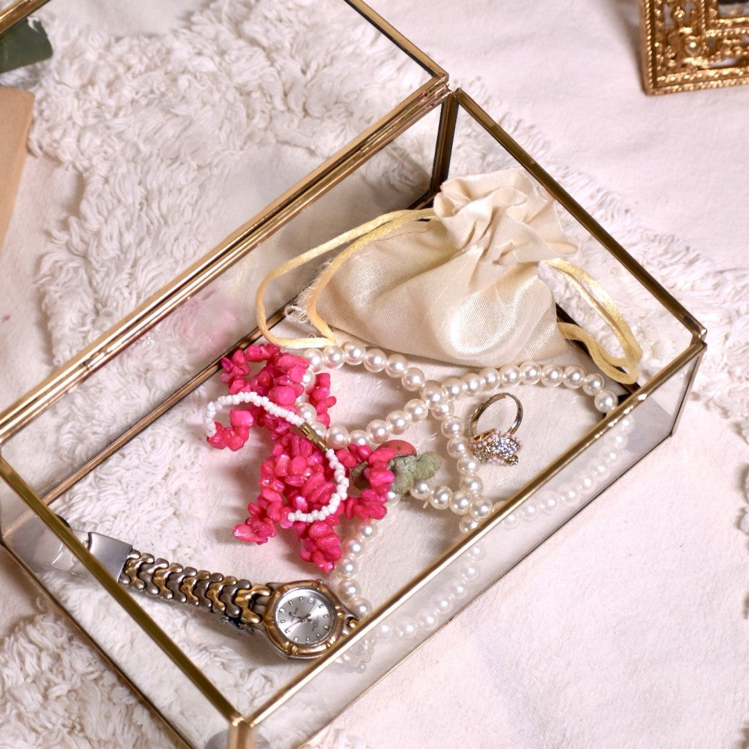 Brass Glass Mirror Box