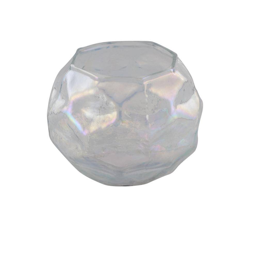 Rainbow Glass Votive cum Vase 5.5 inches (set of 2)