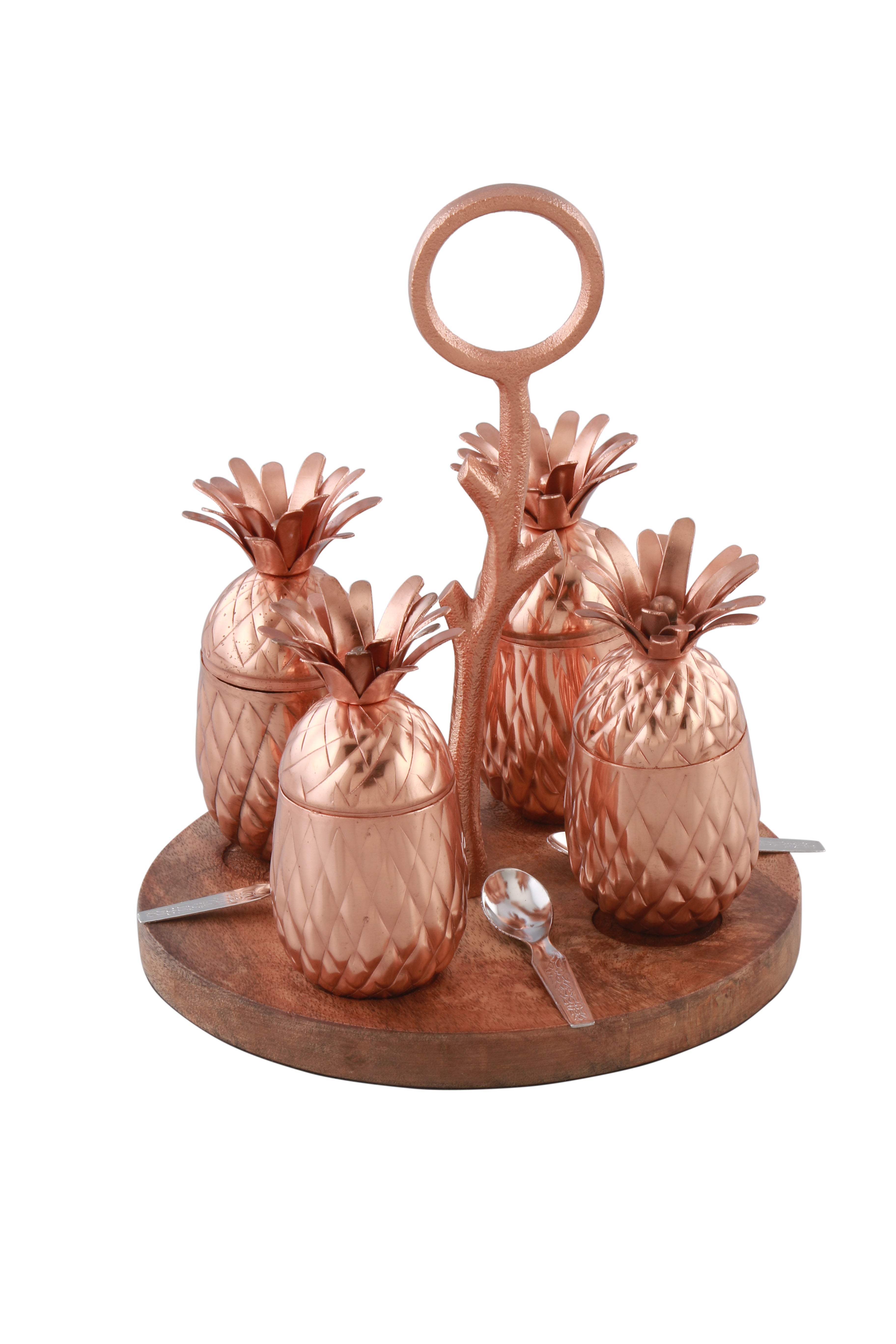 Pineapple Decorative Mukhwas Supari Set- Copper Finish