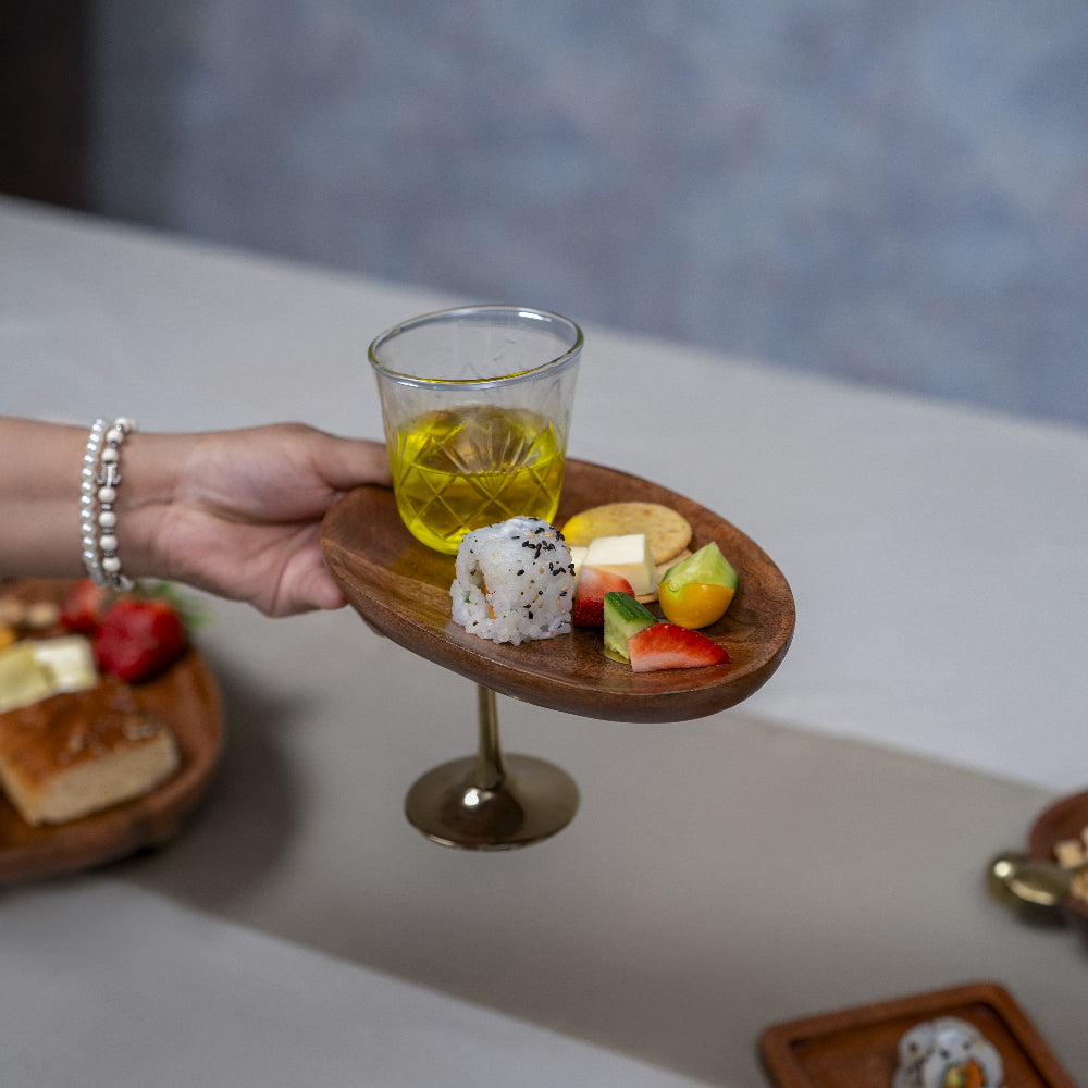 Ora-Mehfil Mingling Snack Plates, Set of 2