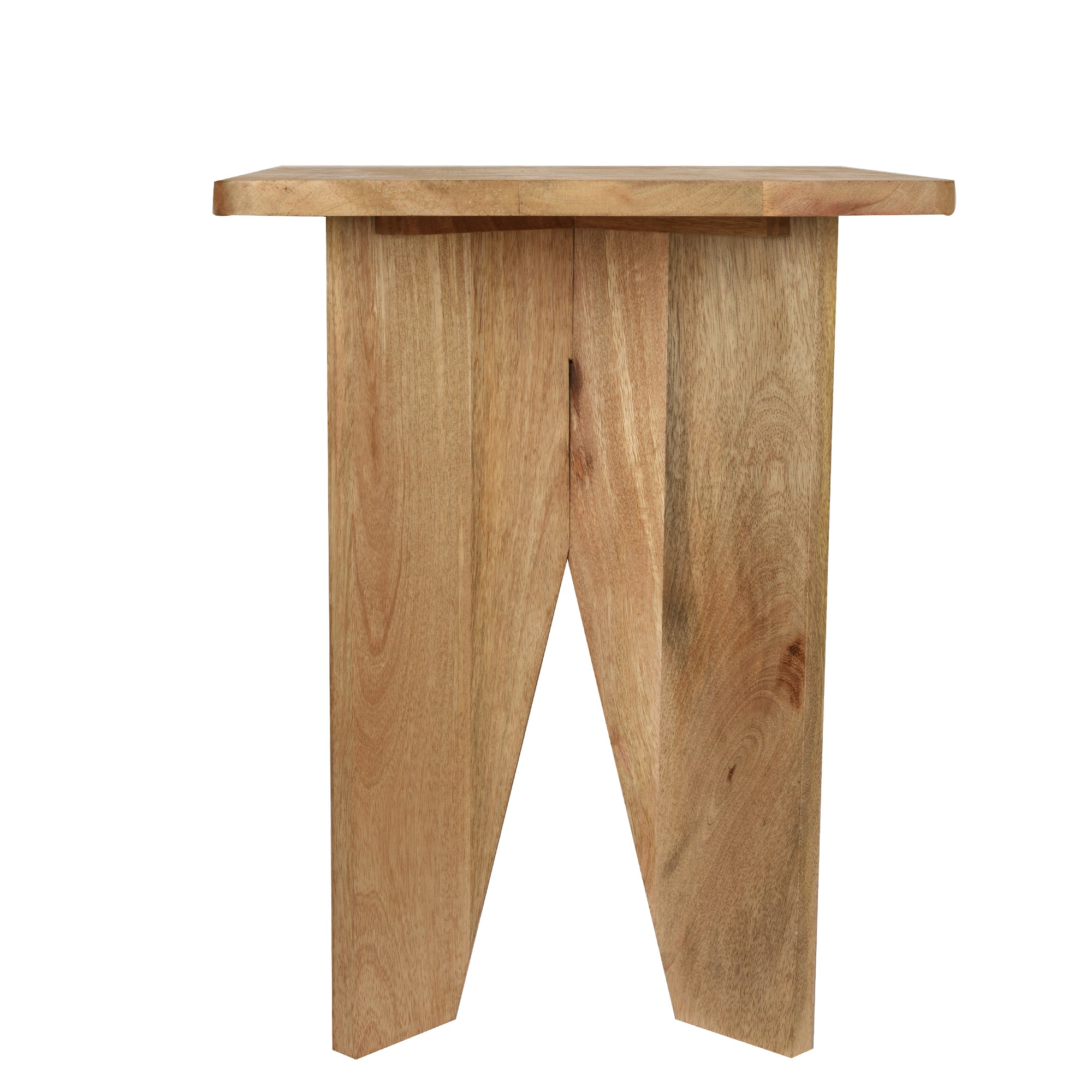 Aachman Mango Natural finish Sqaure End Table