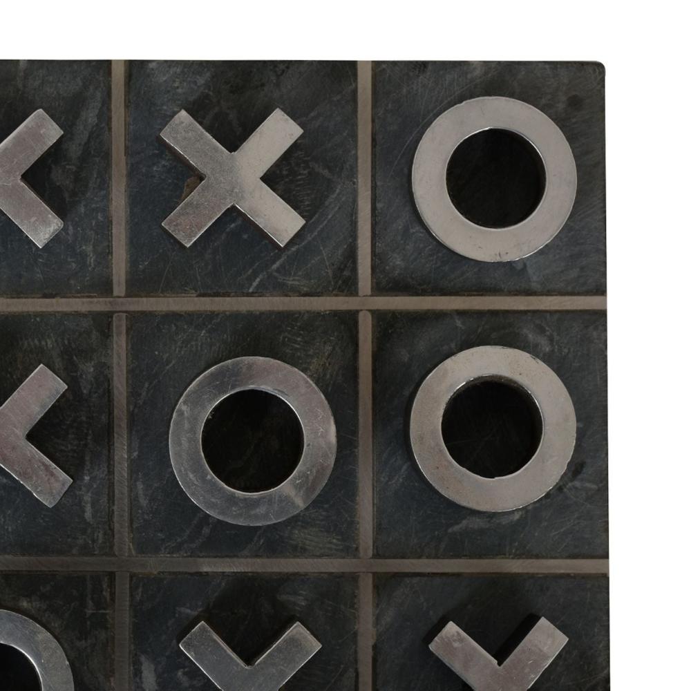 Manor House Tic Tac Toe Marble and Metal- Knots and Crosses