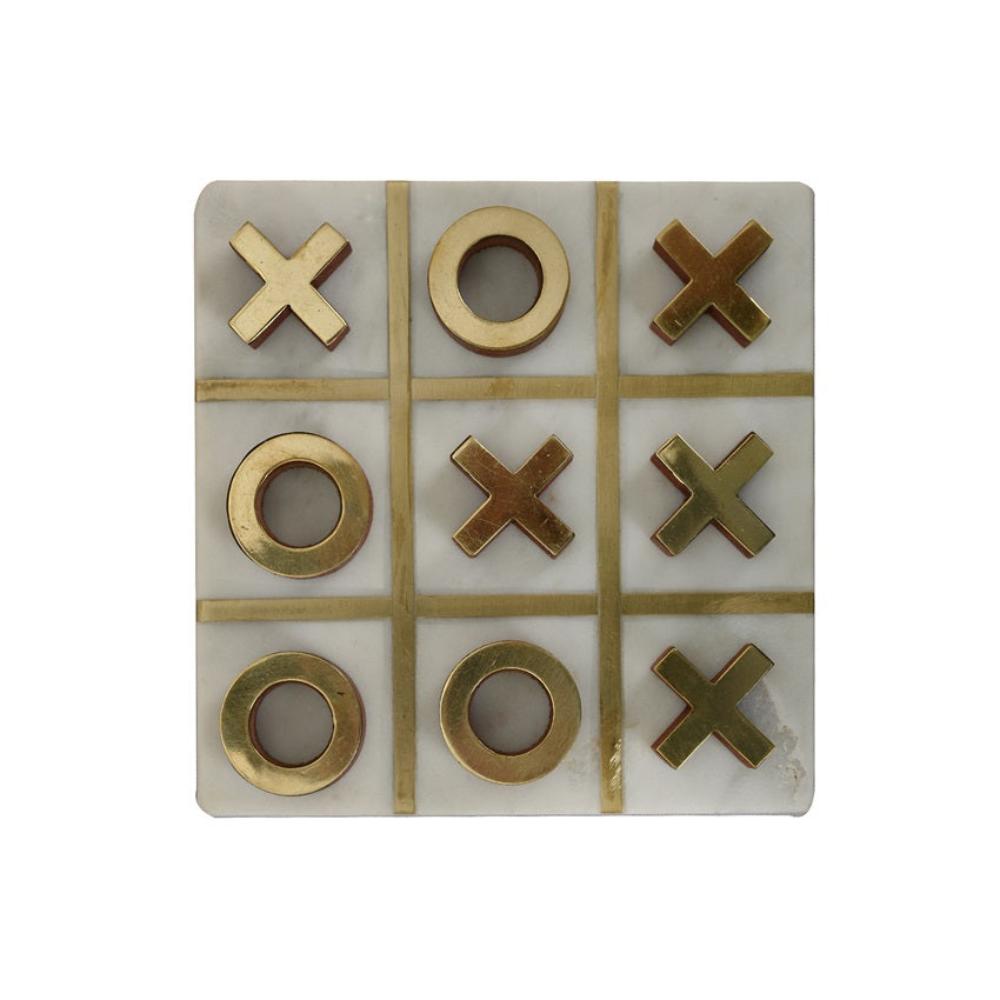 Manor House Tic Tac Toe Marble and Metal- Knots and Crosses 
