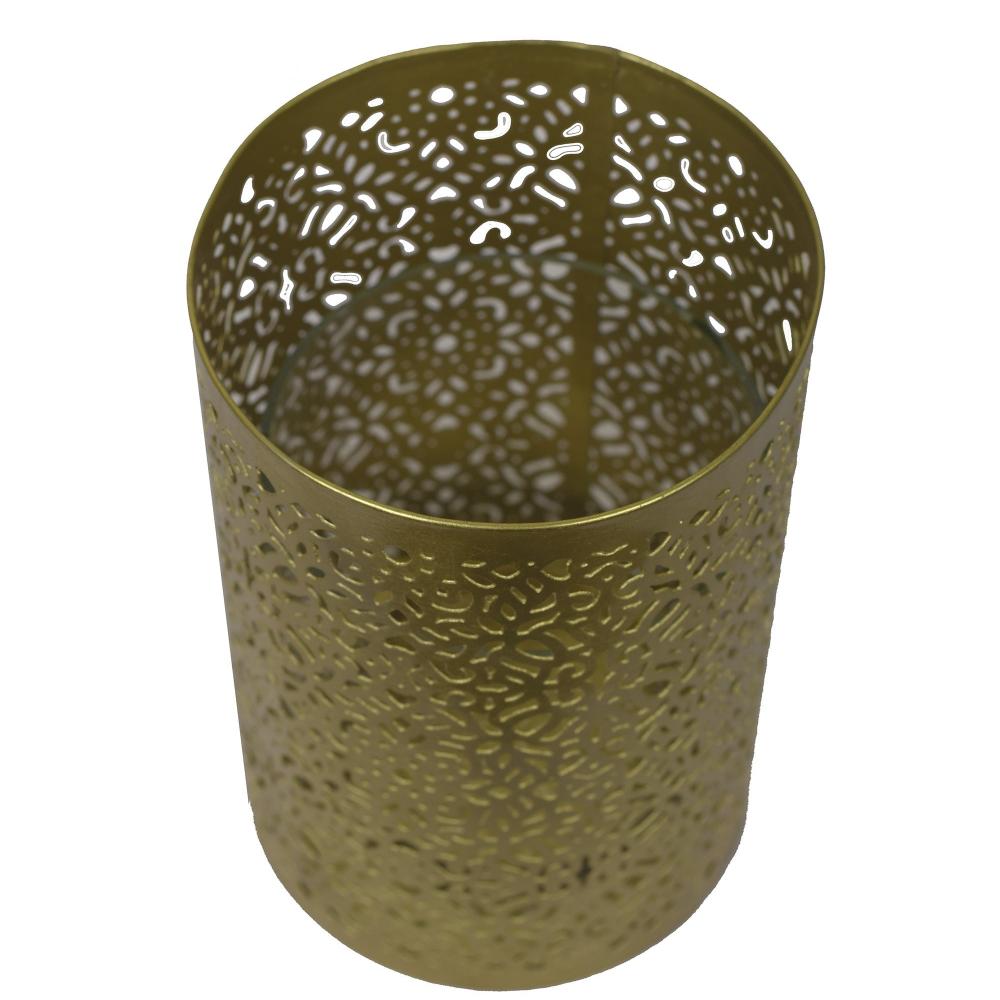 Manor House Roshni Jaali Pillar Candle Holder 6 inches
