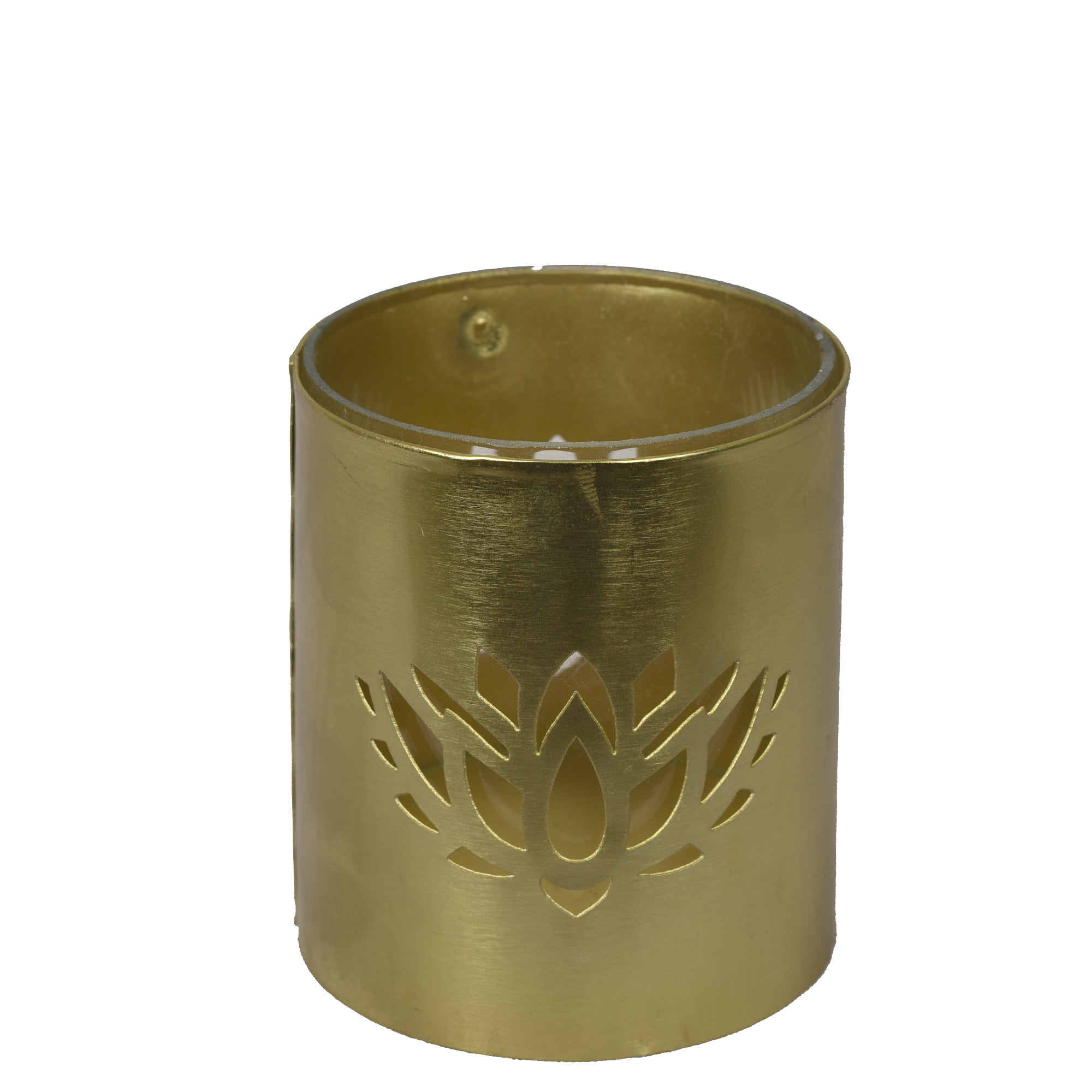 Roshni Lotus Pillar Candle Holder 4 inches
