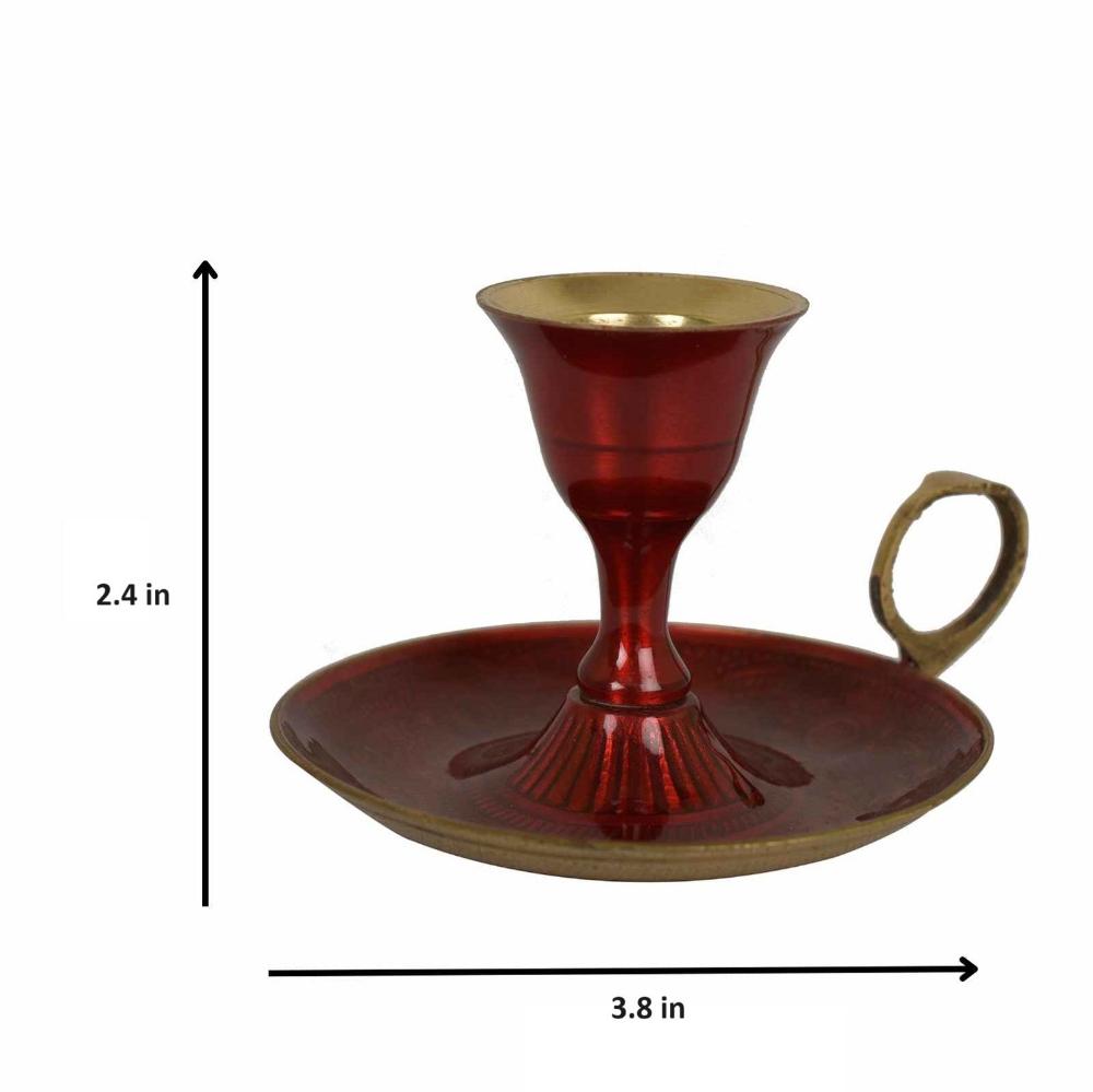 Manor House Red Mina Candle Holder
