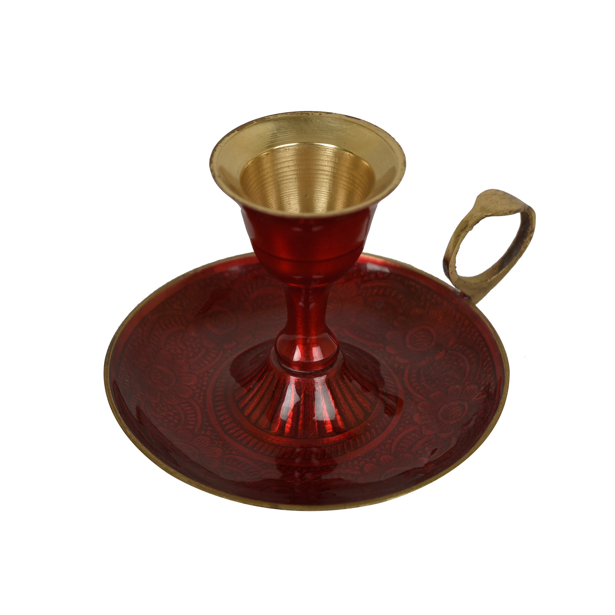 Red Mina Candle Holder 3 inches