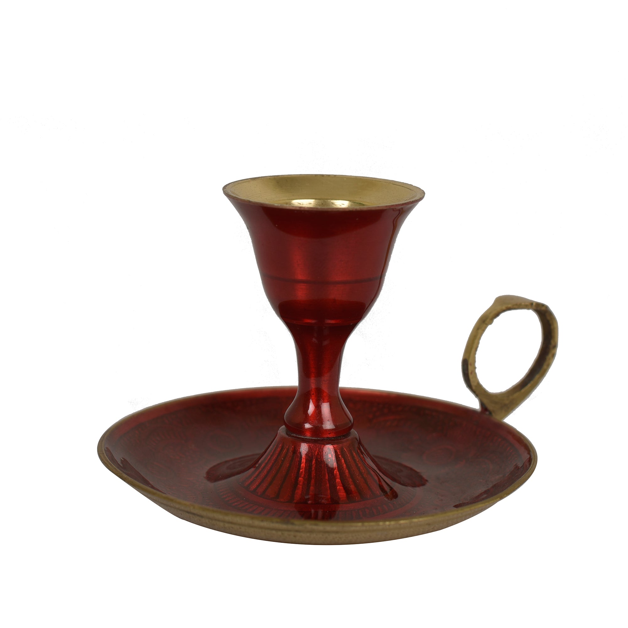 Red Mina Candle Holder 3 inches