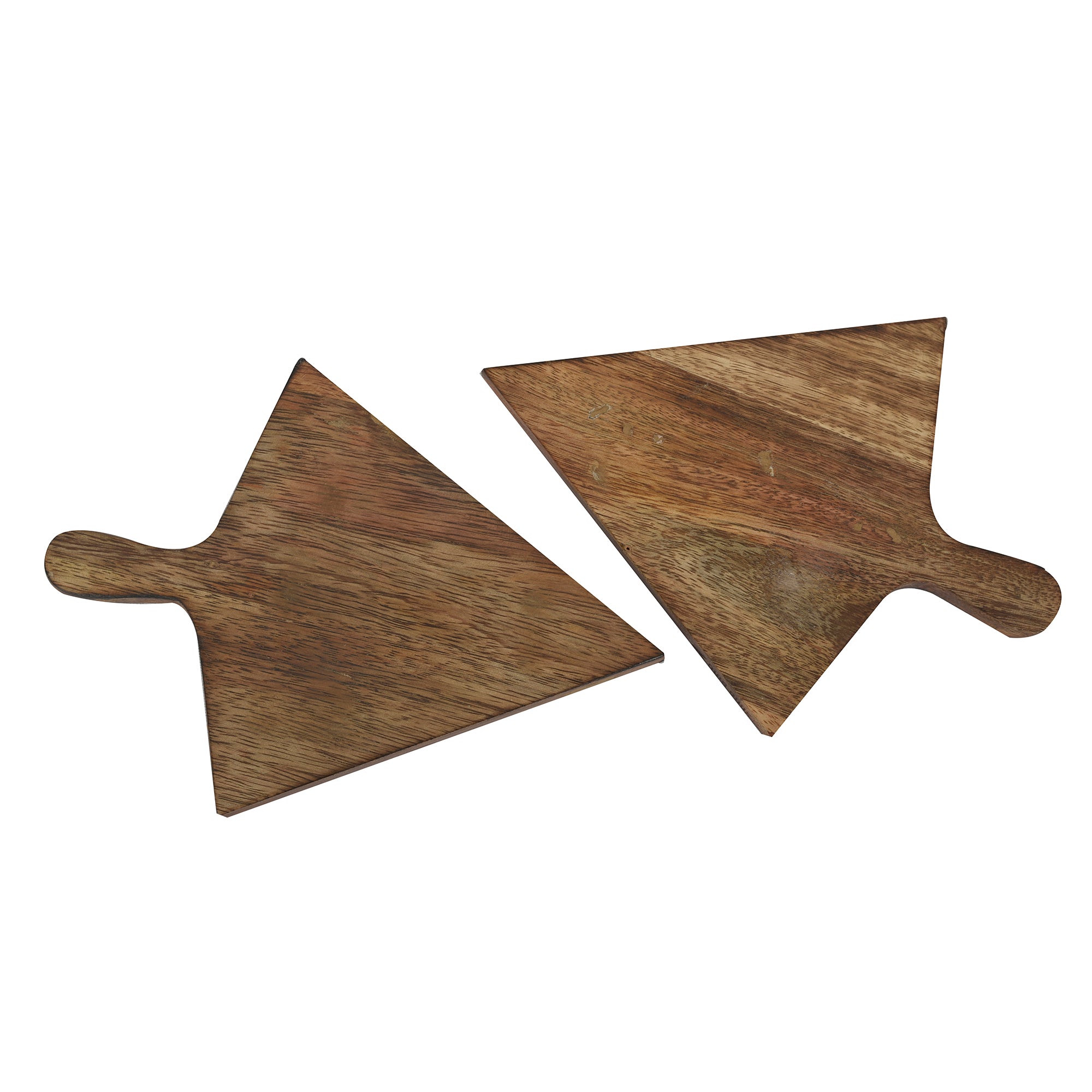 Aachman Pizza Slice Shaped wood Platter set of 2