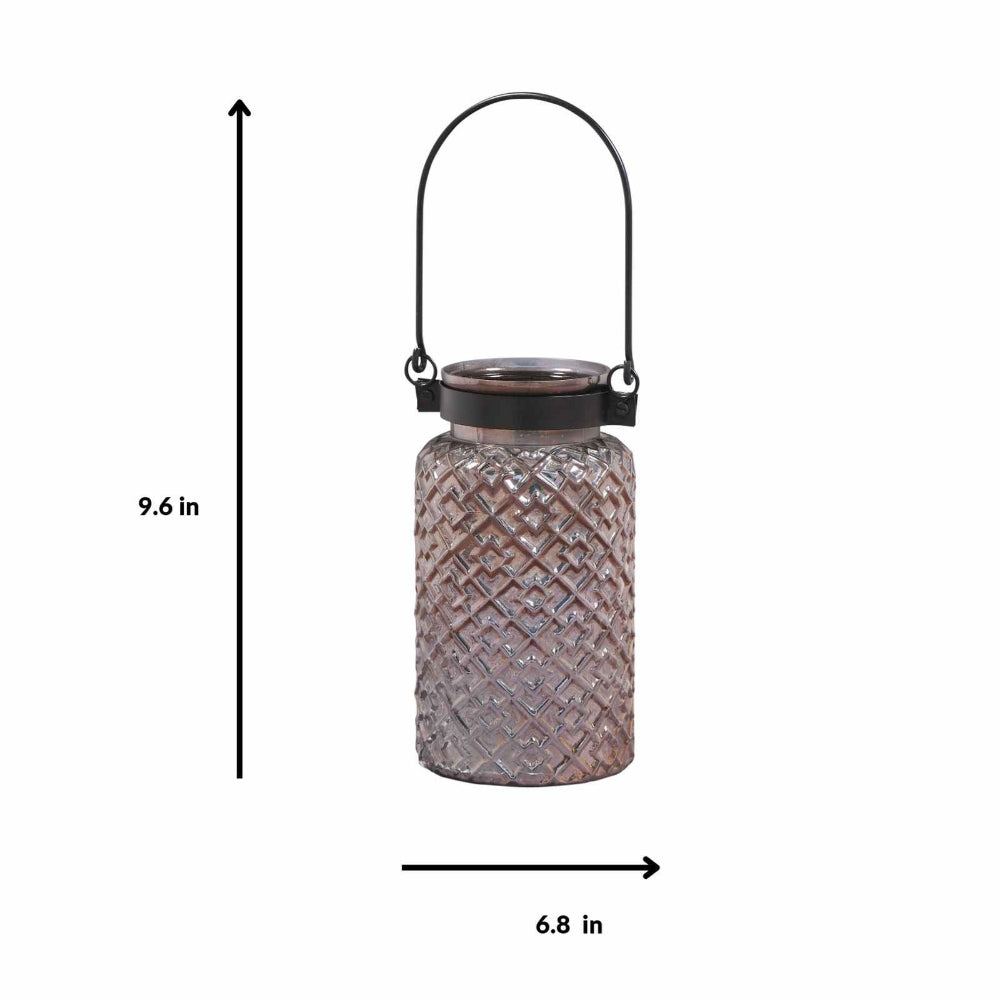 Decorative lantern with dimensions labeled on a white background