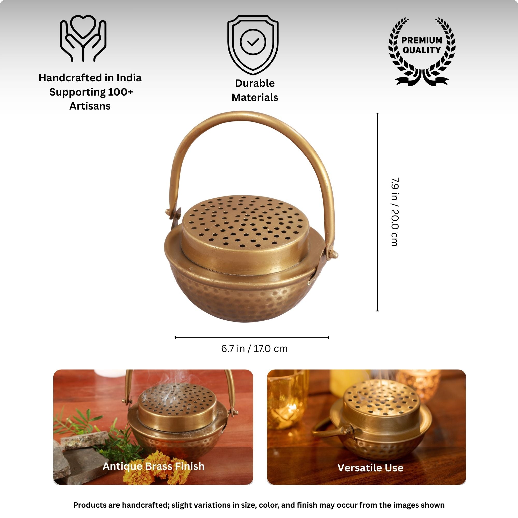 Loban Dhoop Incense Cone Holder 7 inches