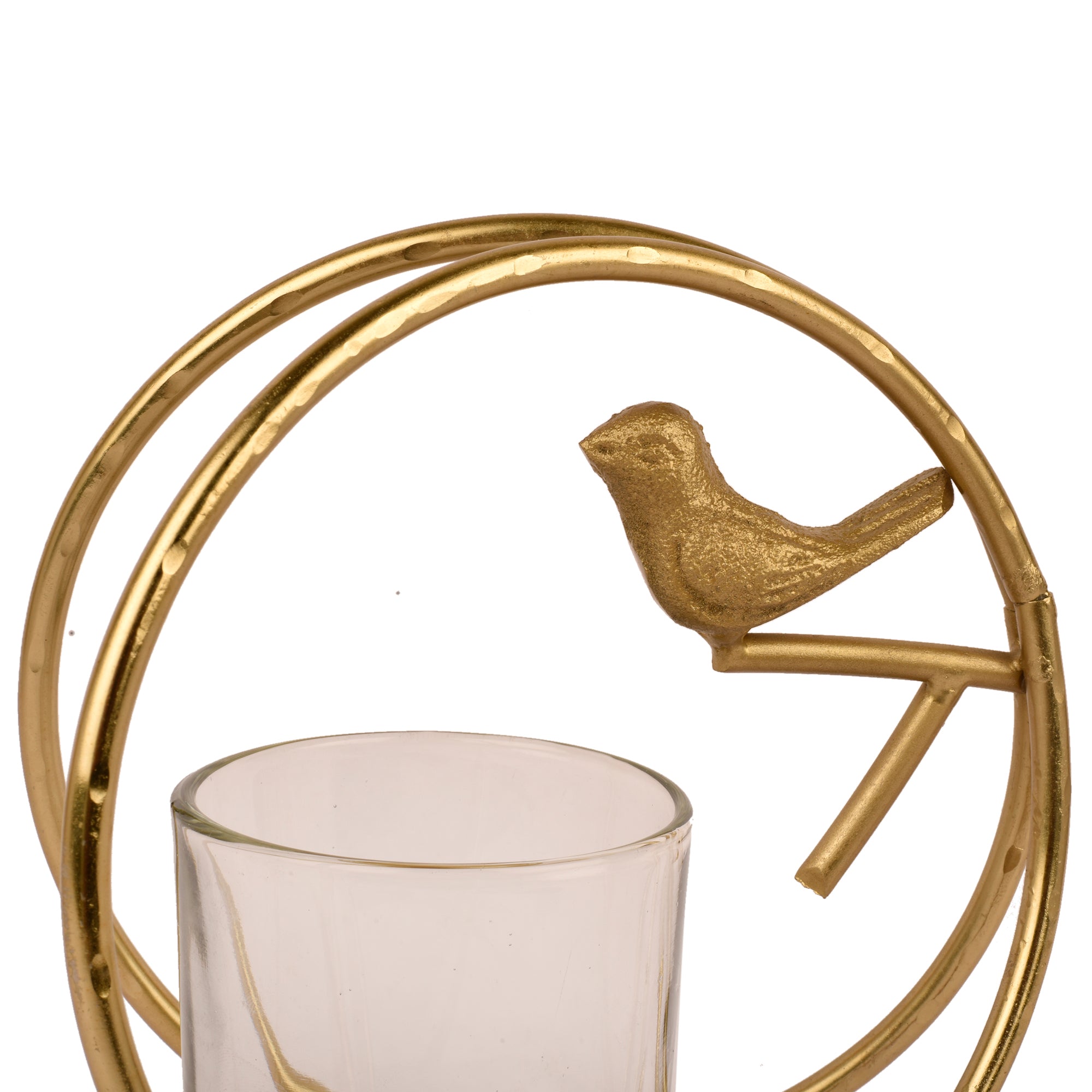 Bird with a Ring Candle Holder