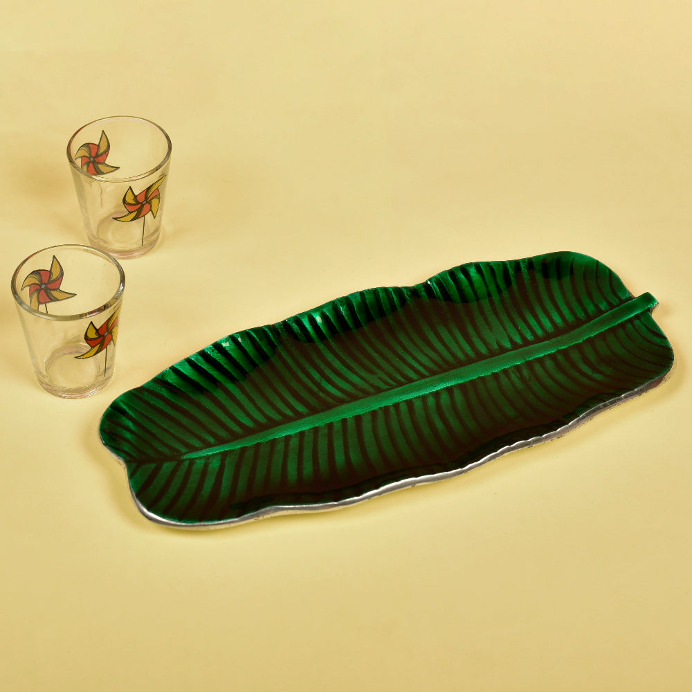 Green Banana Leaf Multipurpose Tray