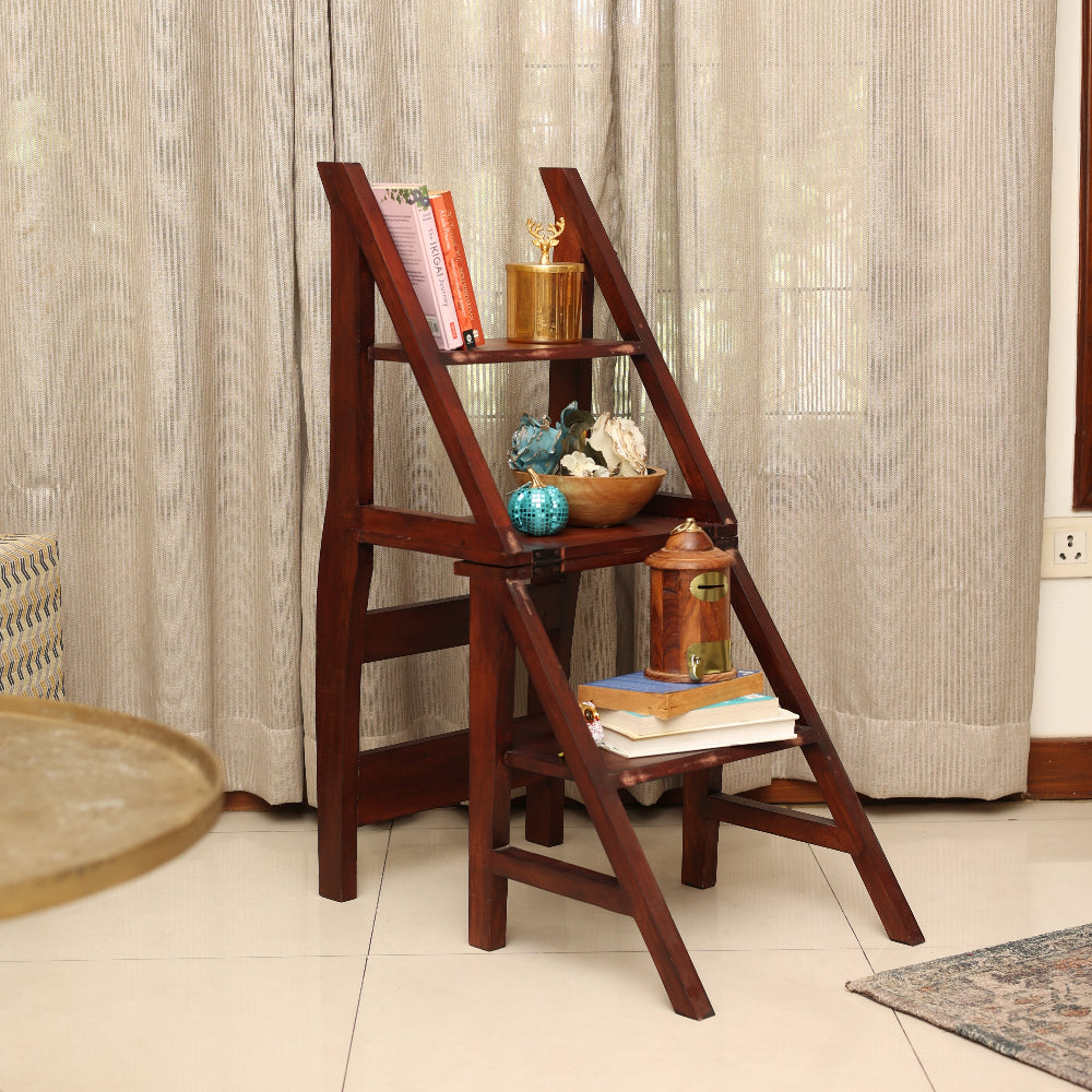 Ladder Wall Shelf Convertible Chair