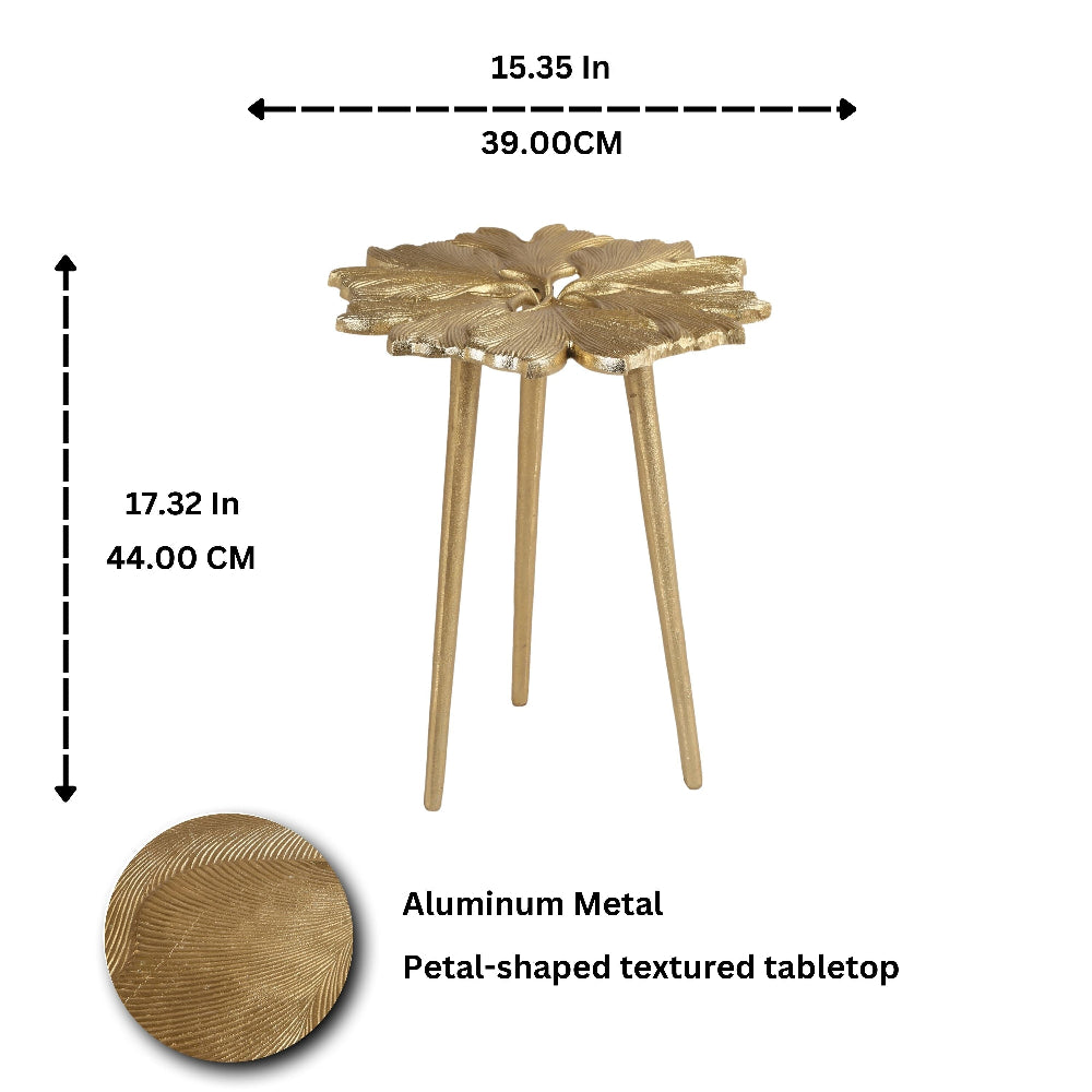 Petals Metal Side End Table