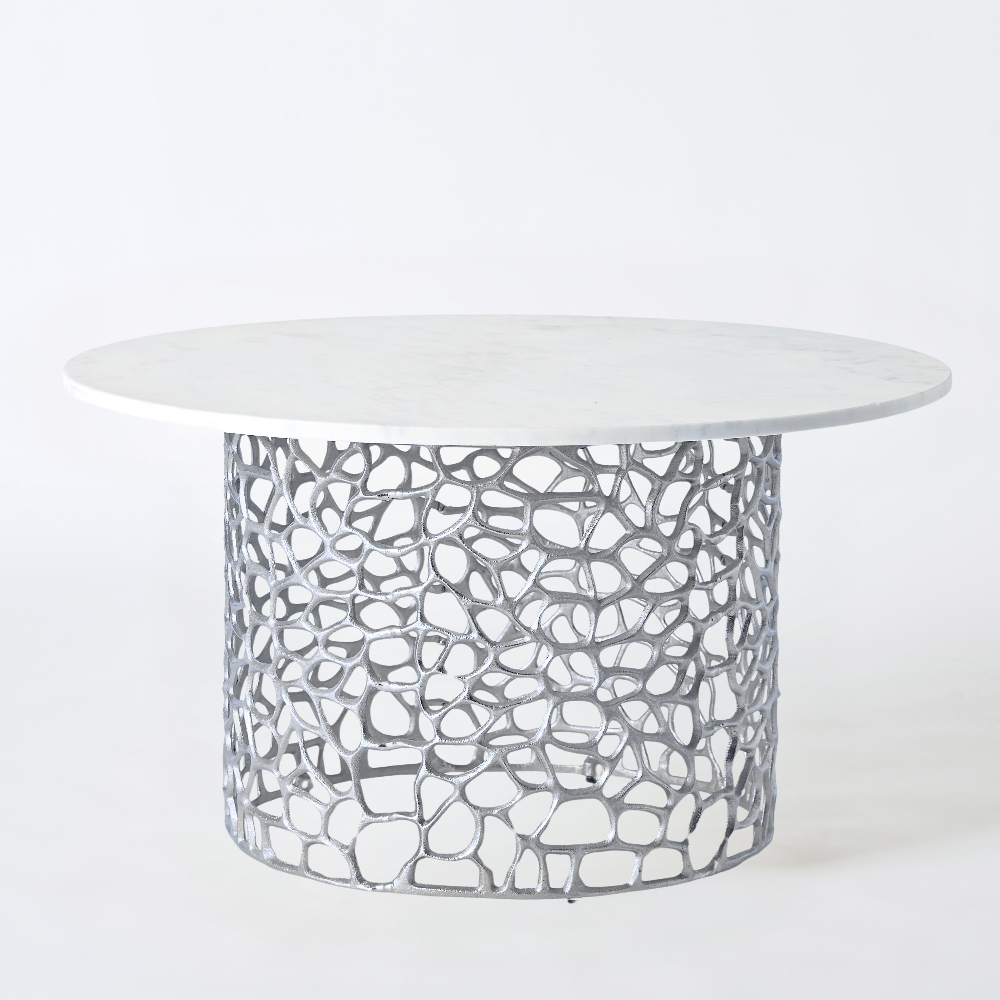 Dolce Marble Top Round Coffee Table for Living Room