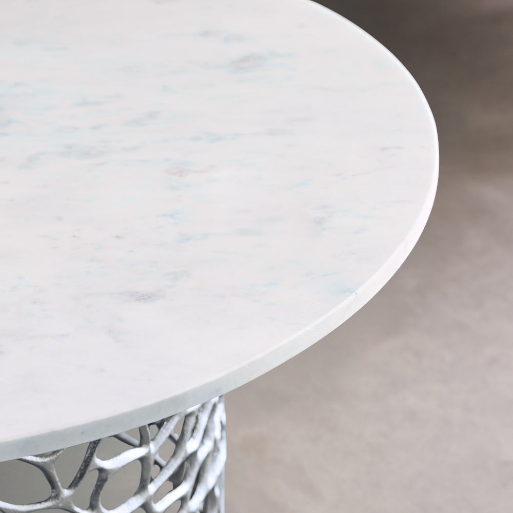 Dolce Marble Top Round Coffee Table for Living Room