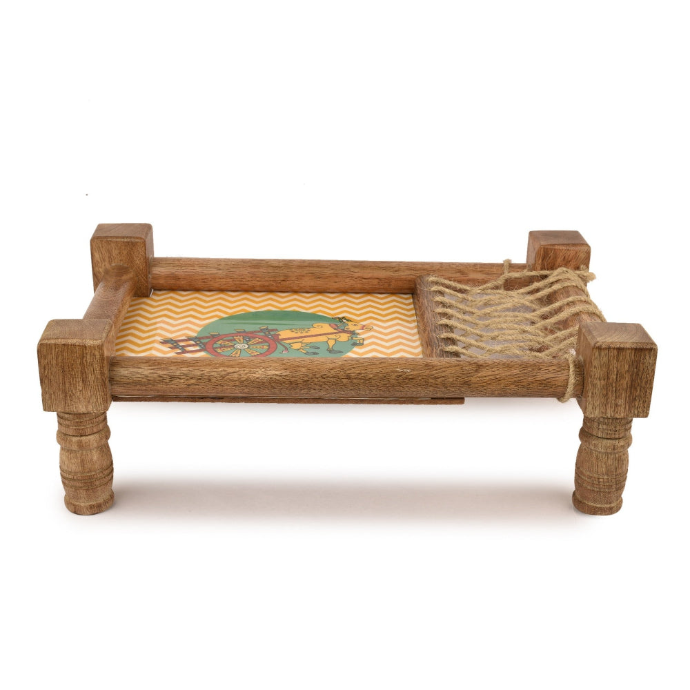 Manor House Bahaar Wooden Charpai (Khatiya) Platter
