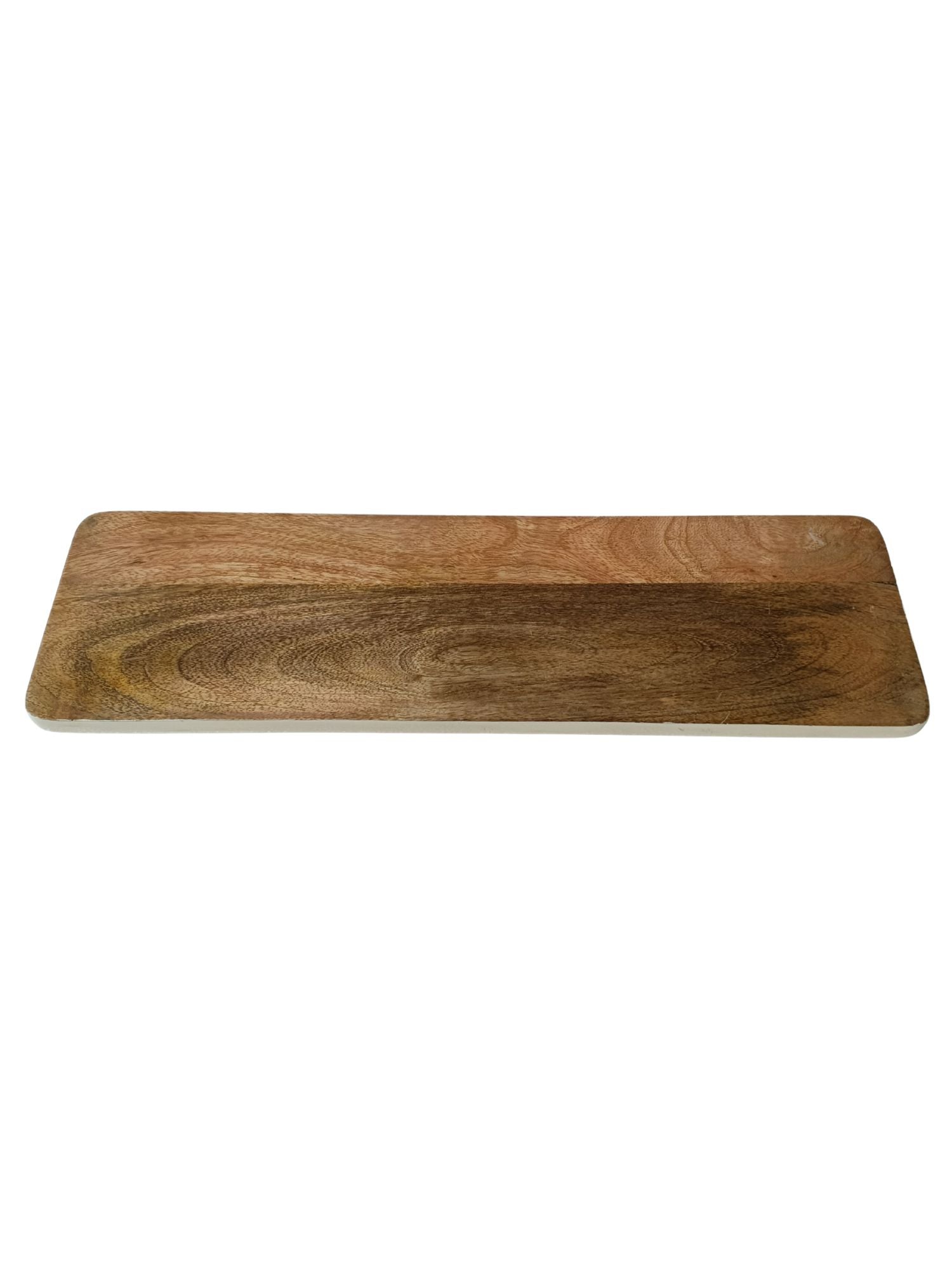 White Border Linear Chopping Board Cum Server