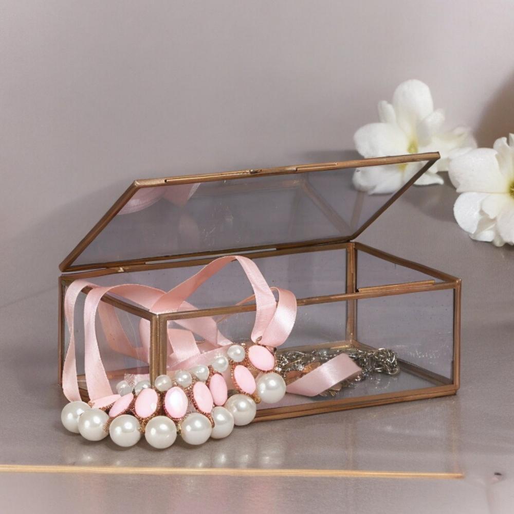 Brass Glass Mirror Box